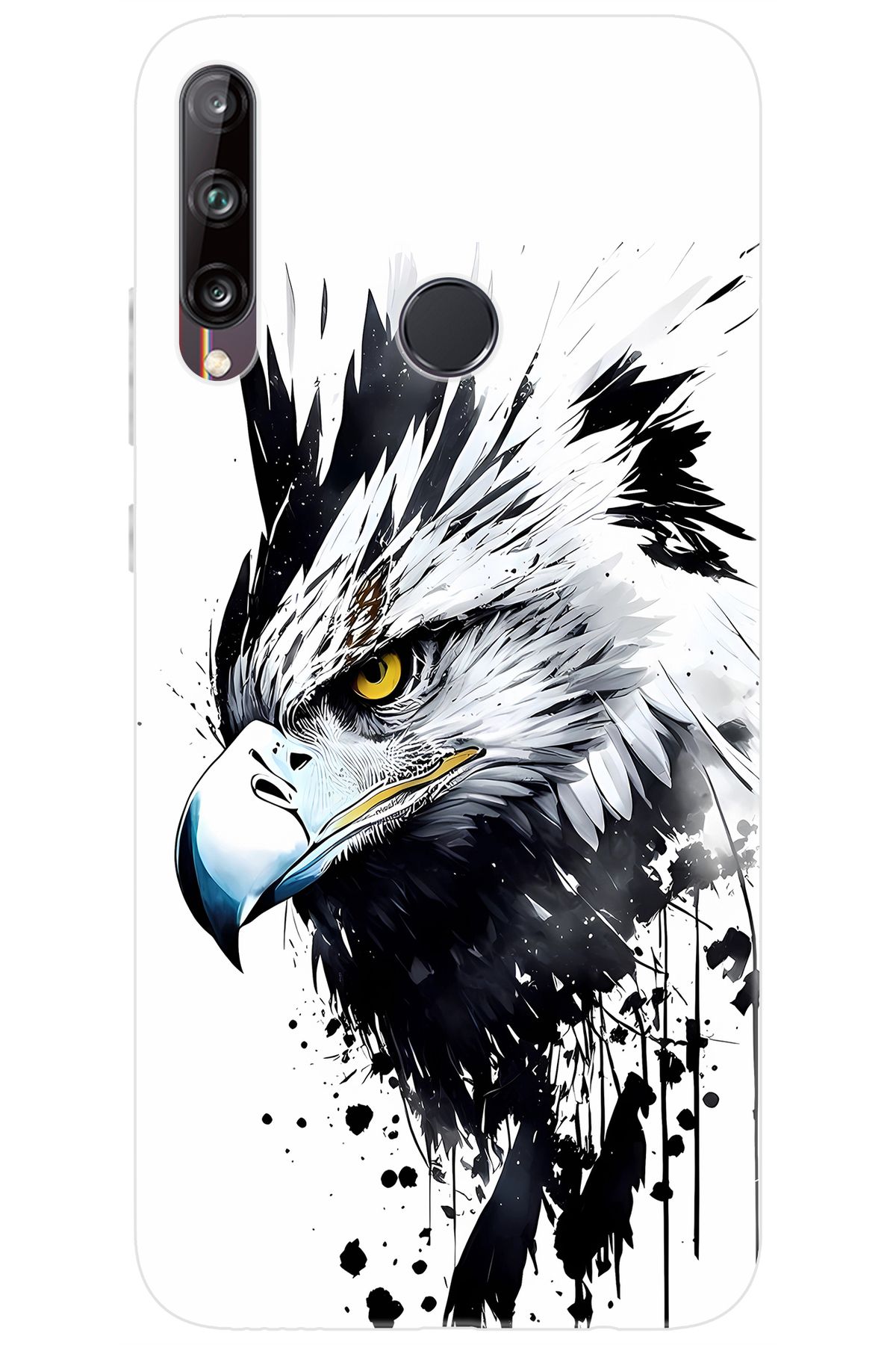 Ceppare Huawei Y7P (ART-L29) Uyumlu Kılıf Desen Baskılı Silikon Kartal Serisi STK:1008 CP-cklgzW4