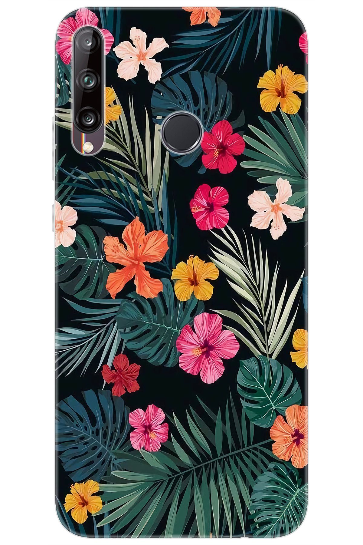 Ceppare Huawei Y7P (ART-L29) Uyumlu Kılıf Desen Baskılı Silikon Çiçekler STK:632 CP-1qeuOlr