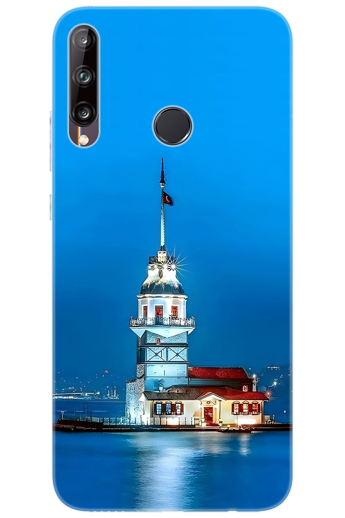 Ceppare Huawei Y7P (ART-L29) Uyumlu Kılıf Desen Baskılı Silikon Kız Kulesi STK:617 CP-gcDxWNc