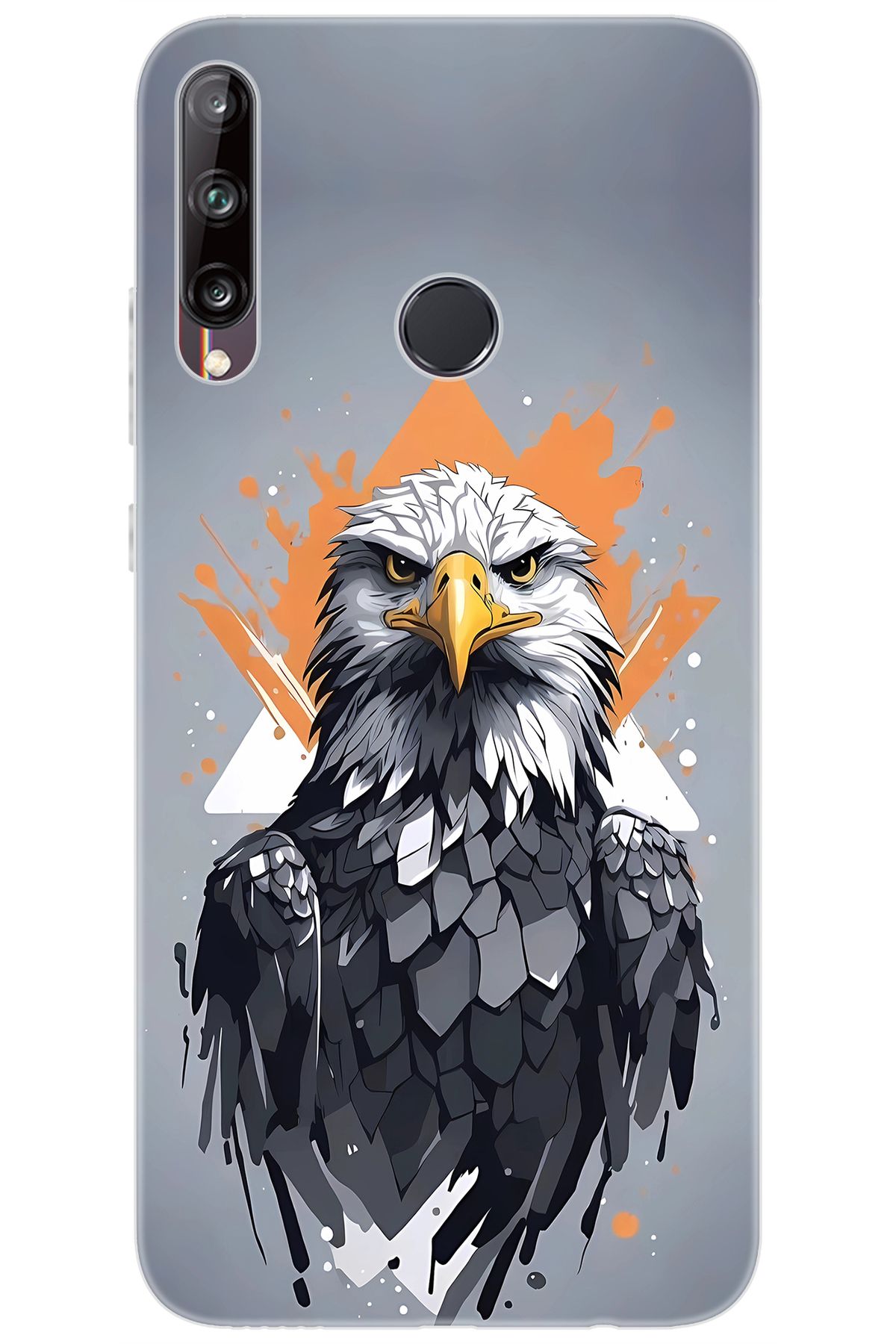 Ceppare Huawei Y7P (ART-L29) Uyumlu Kılıf Desen Baskılı Silikon Kartal STK:639 CP-a4yfTEp