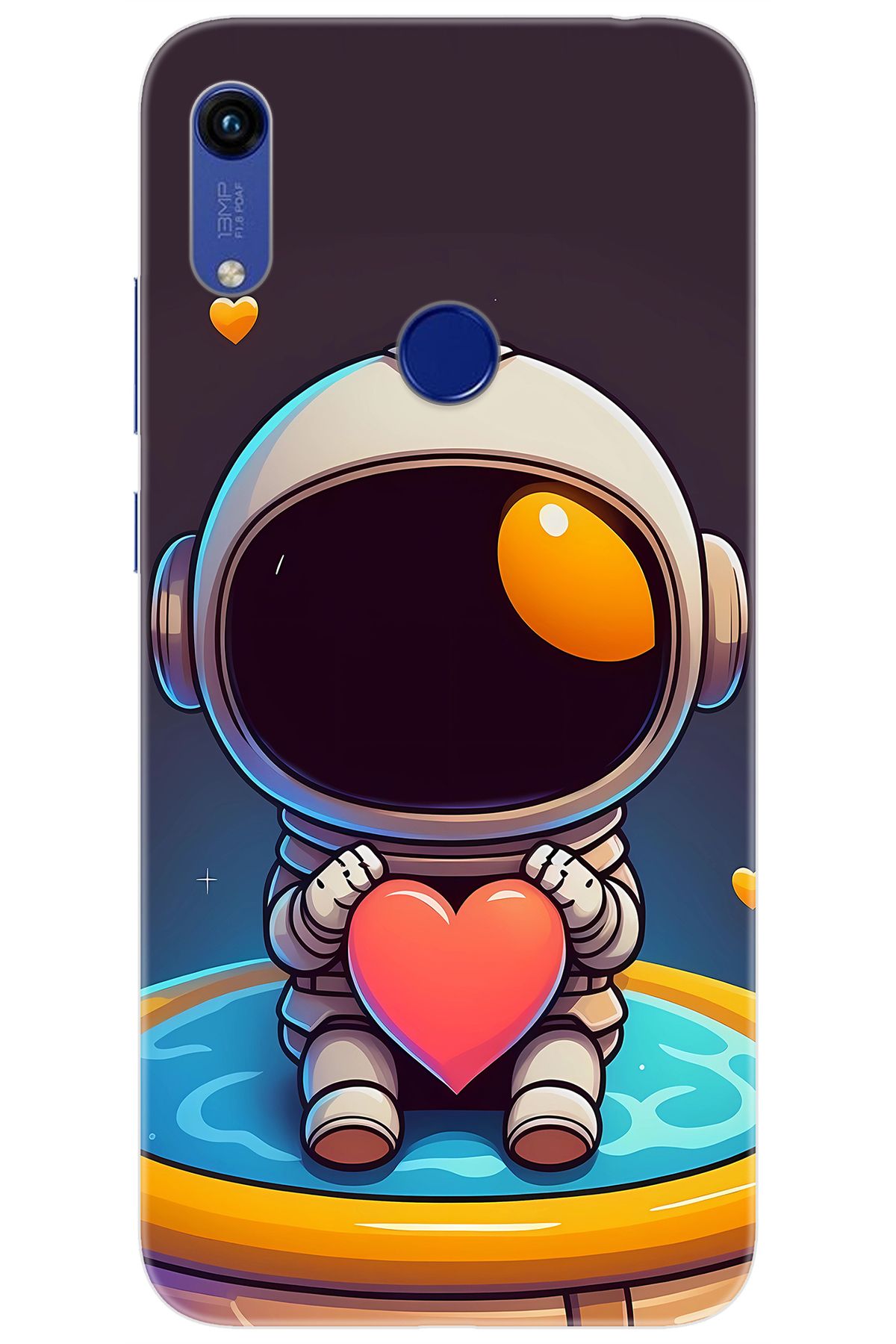 Ceppare Huawei Y6S 2019 (JAT-L41) Uyumlu Kılıf Desen Baskılı Silikon Sevimli Astronot STK:659 CP-yETZUza