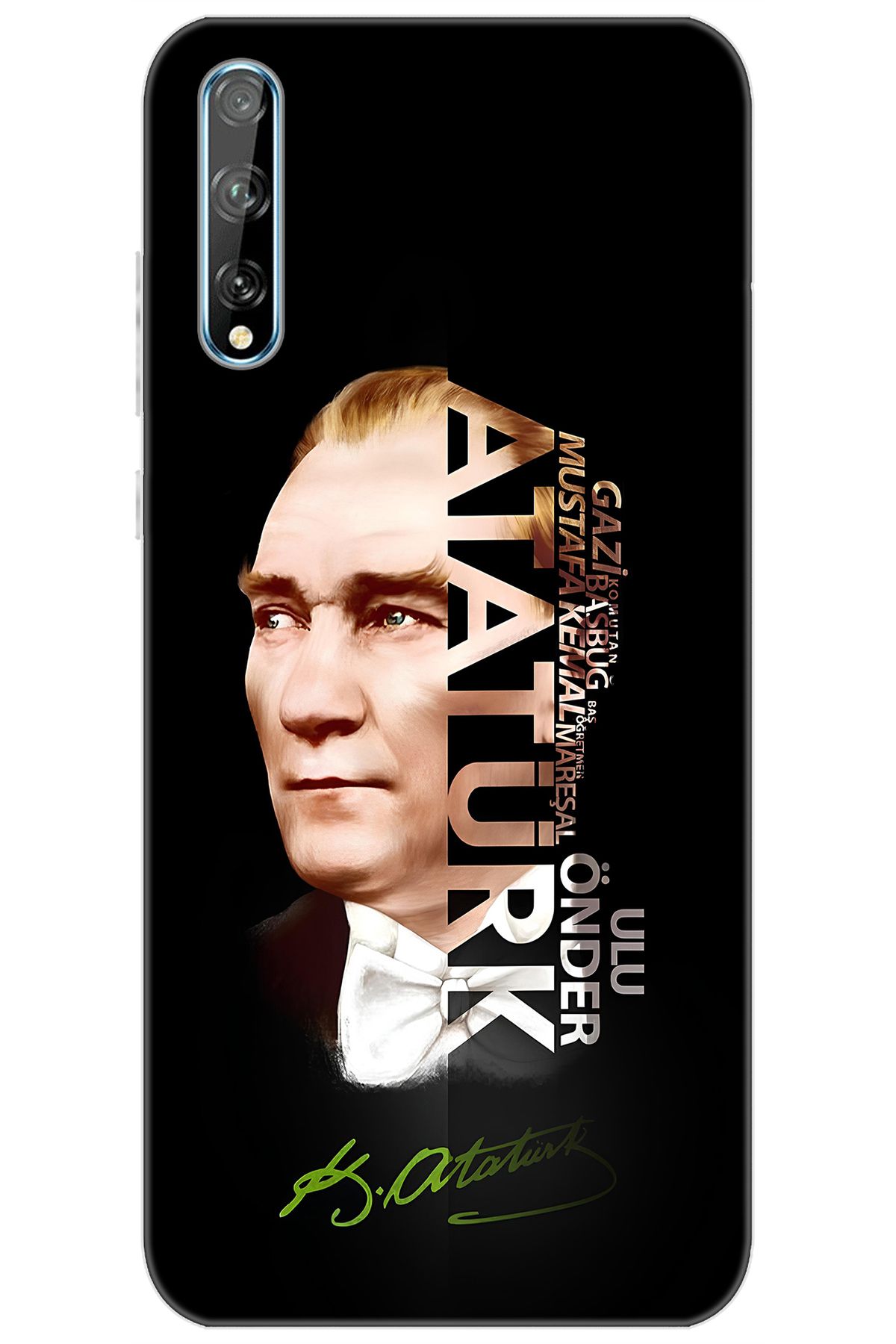 Ceppare Huawei Y8P (AQM-LX1) Uyumlu Kılıf Desen Baskılı Silikon Atatürk STK:681 CP-jdAvhHm