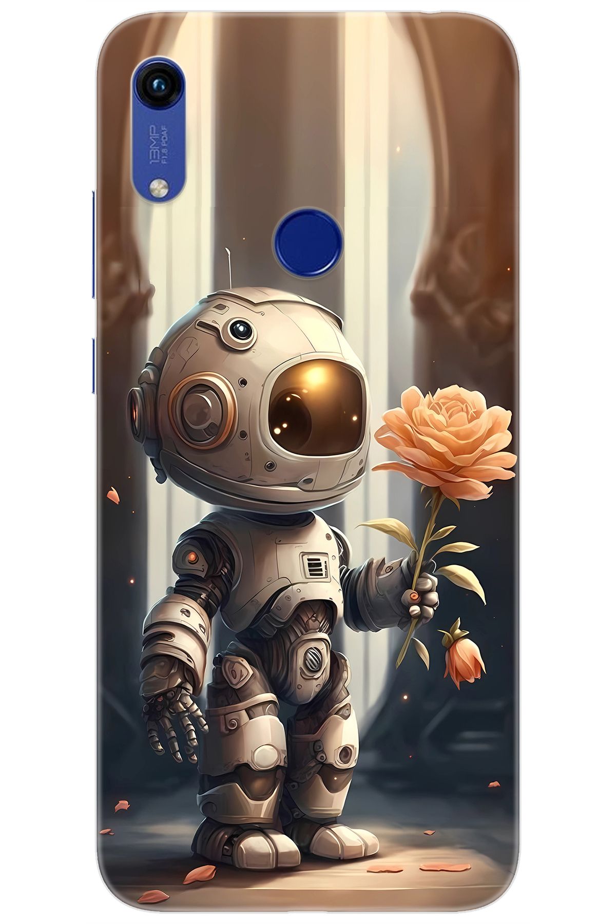Ceppare Huawei Y6S 2019 (JAT-L41) Uyumlu Kılıf Desen Baskılı Silikon Astronot STK:620 CP-YnK7SJ1
