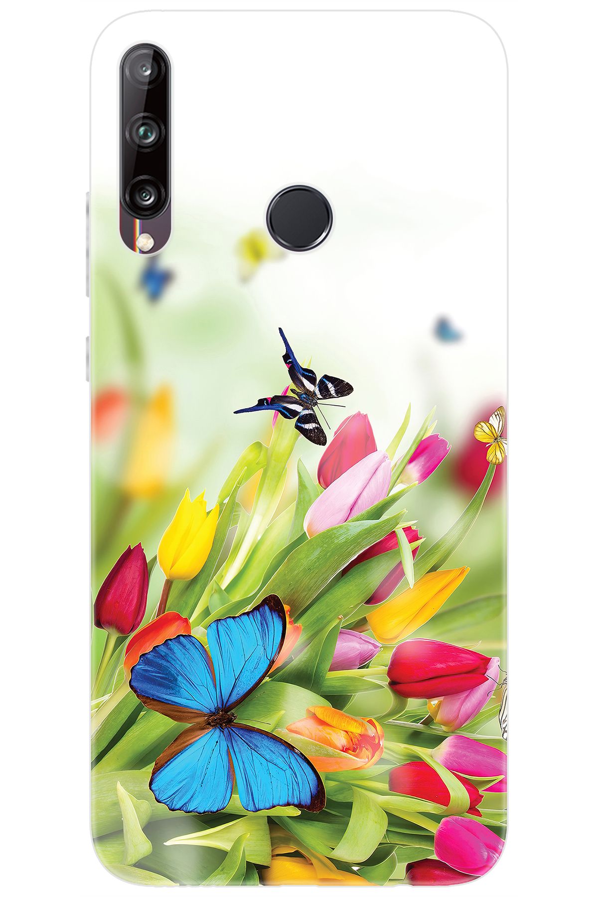 Ceppare Huawei Y7P (ART-L29) Uyumlu Kılıf Desen Baskılı Silikon Kelebekler STK:542 CP-z5ZaFza