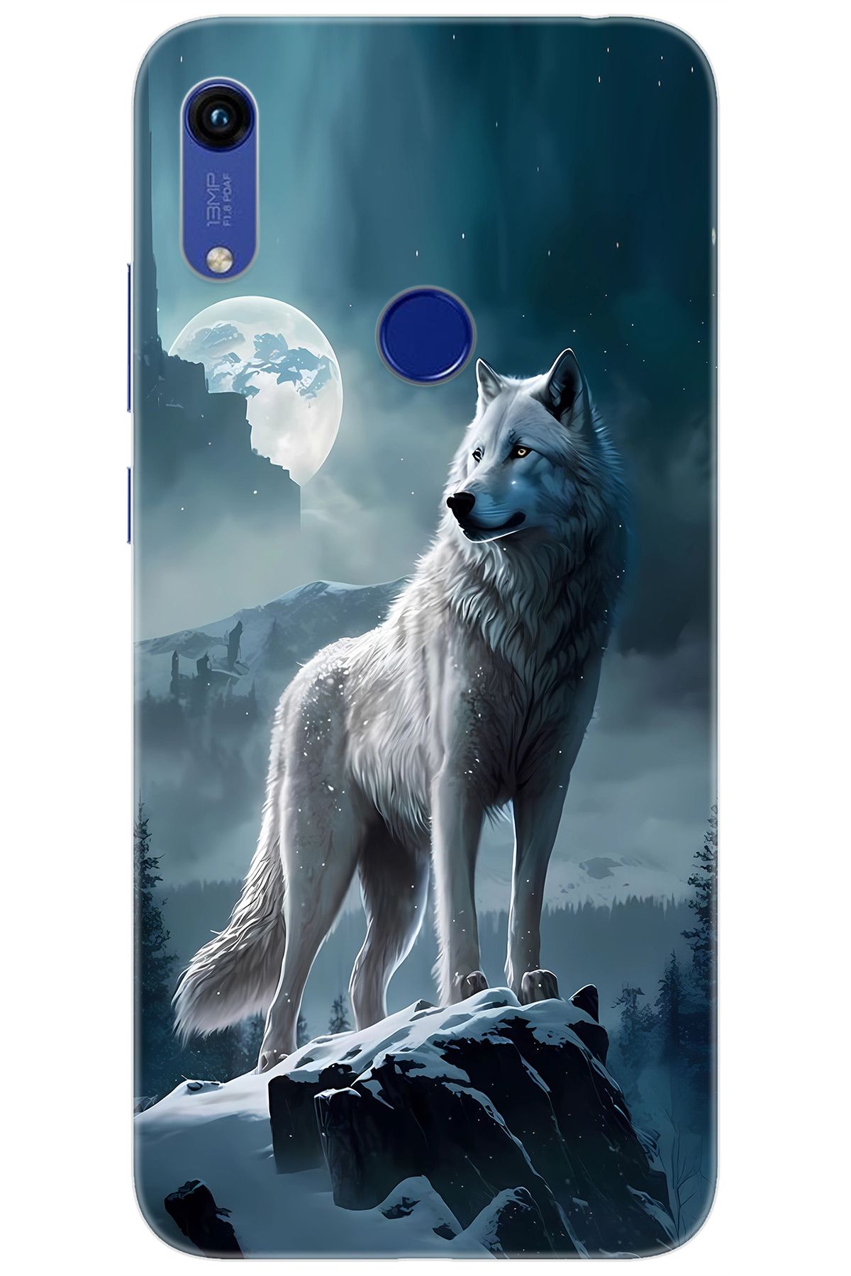 Ceppare Huawei Y6S 2019 (JAT-L41) Uyumlu Kılıf Desen Baskılı Silikon Kurt STK:683 CP-GZGWc0r