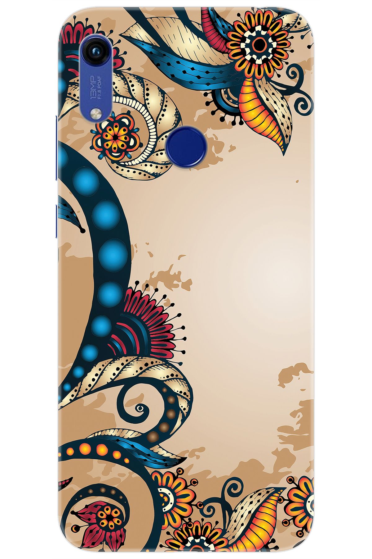 Ceppare Huawei Y6 2019 (MRD-LX1) Uyumlu Kılıf Desen Baskılı Silikon Vektör Tasarım STK:536 CP-2iu56kr