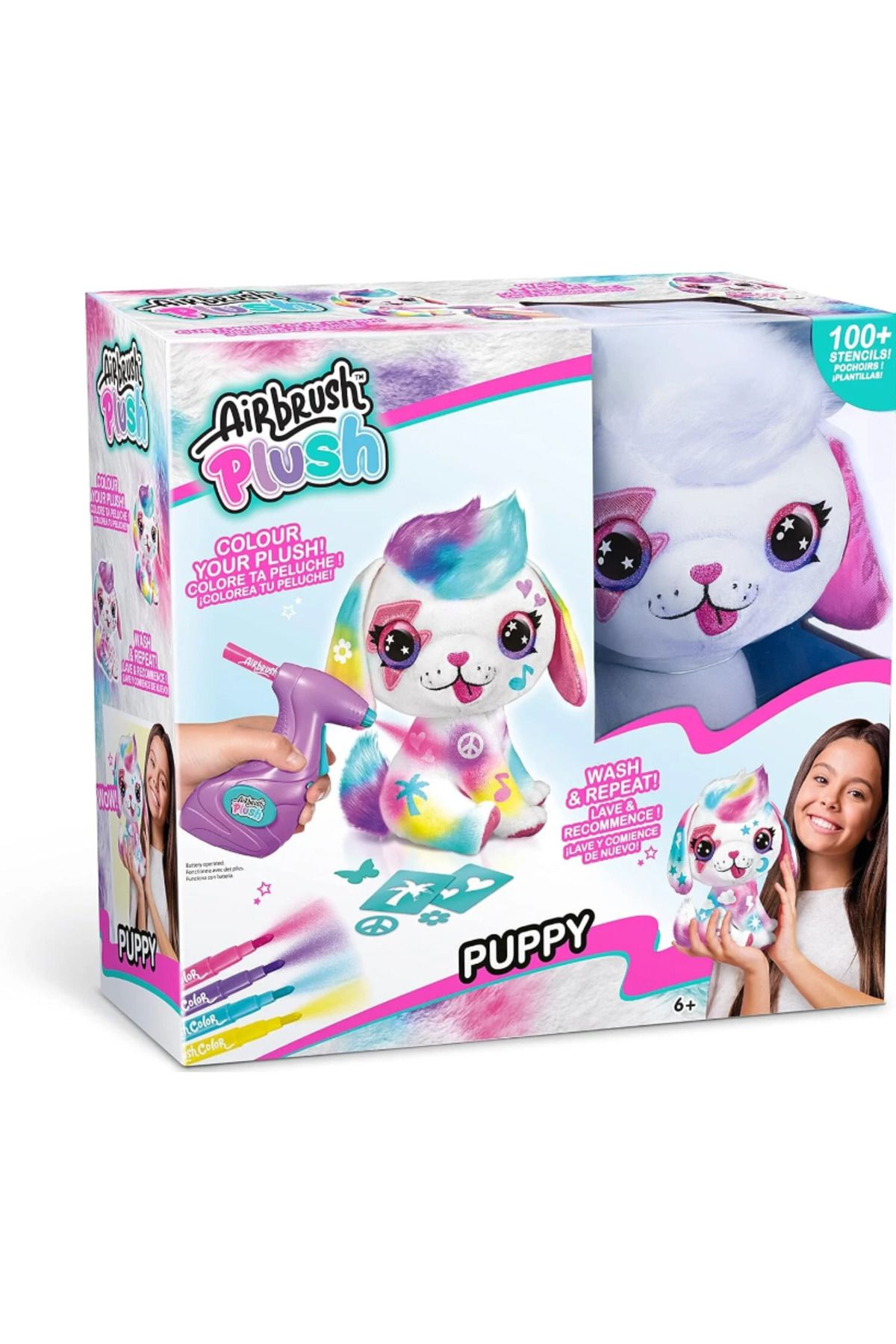OEM Airbrush Plush Boyanıp Yıkanabilen Peluş Köpek