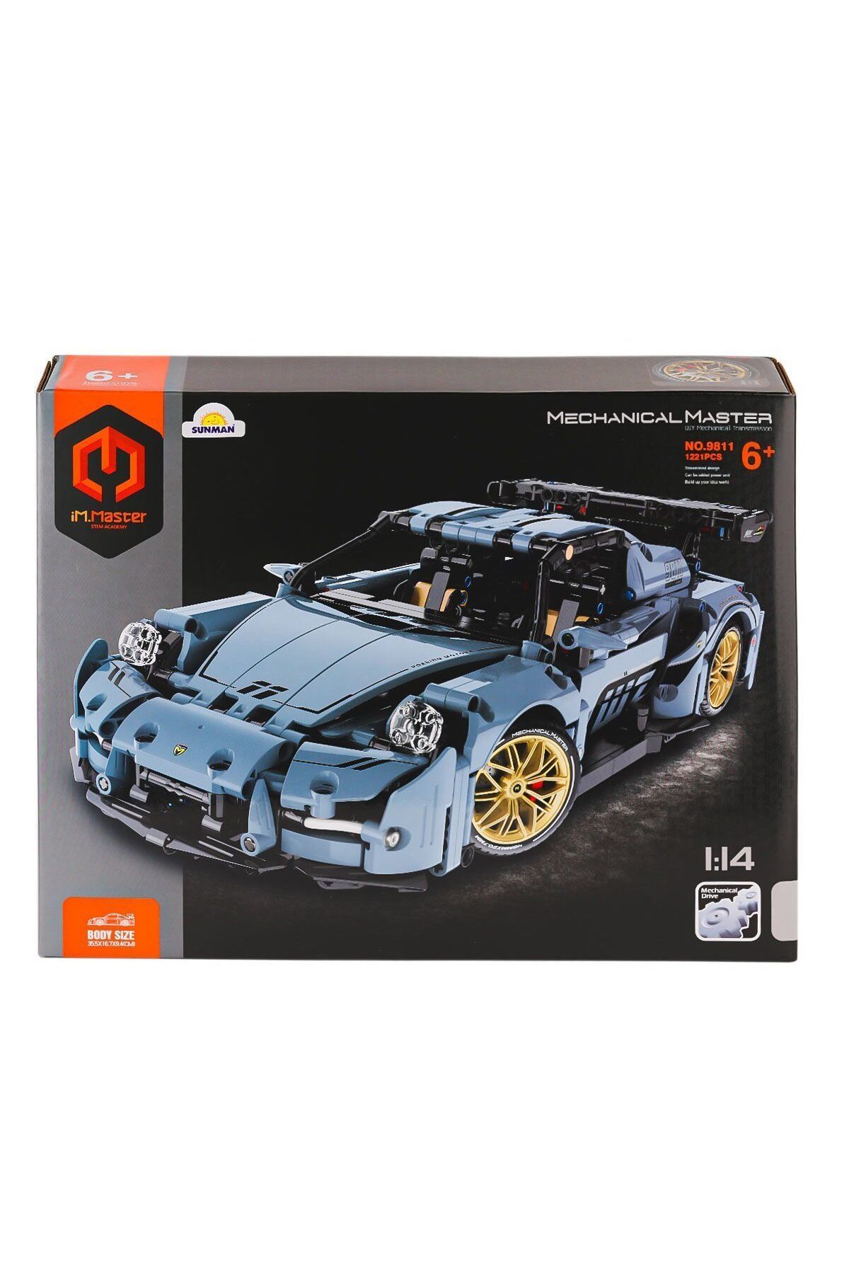 OEM 98811 IMM Mekanik Master Süper Araba 1:14 Blokları 1221 Parça