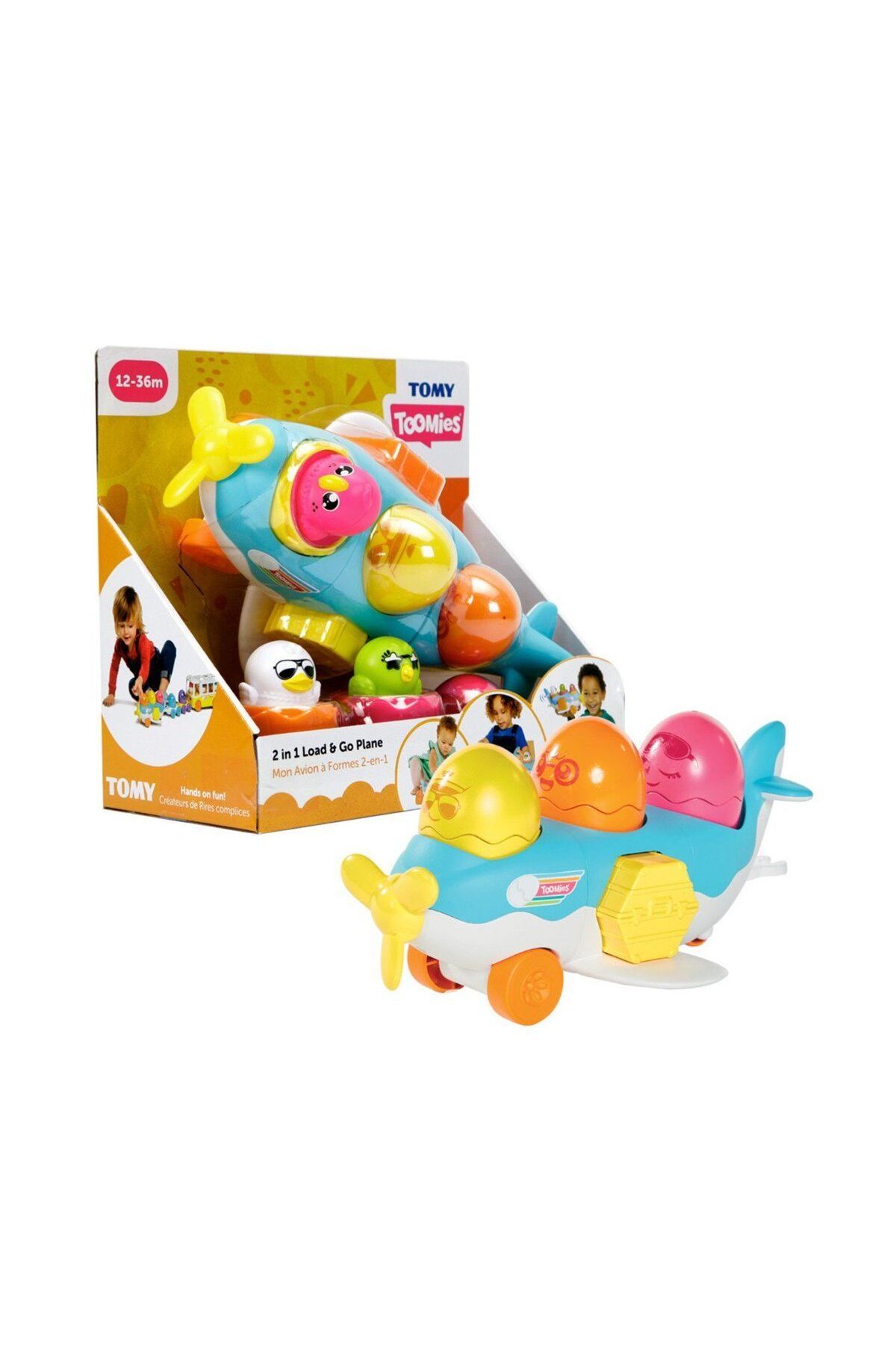 OEM 73147 Tomy, 2si1 arada Uçak ve Saklambaçlı Yumurtalar, 12-36 ay