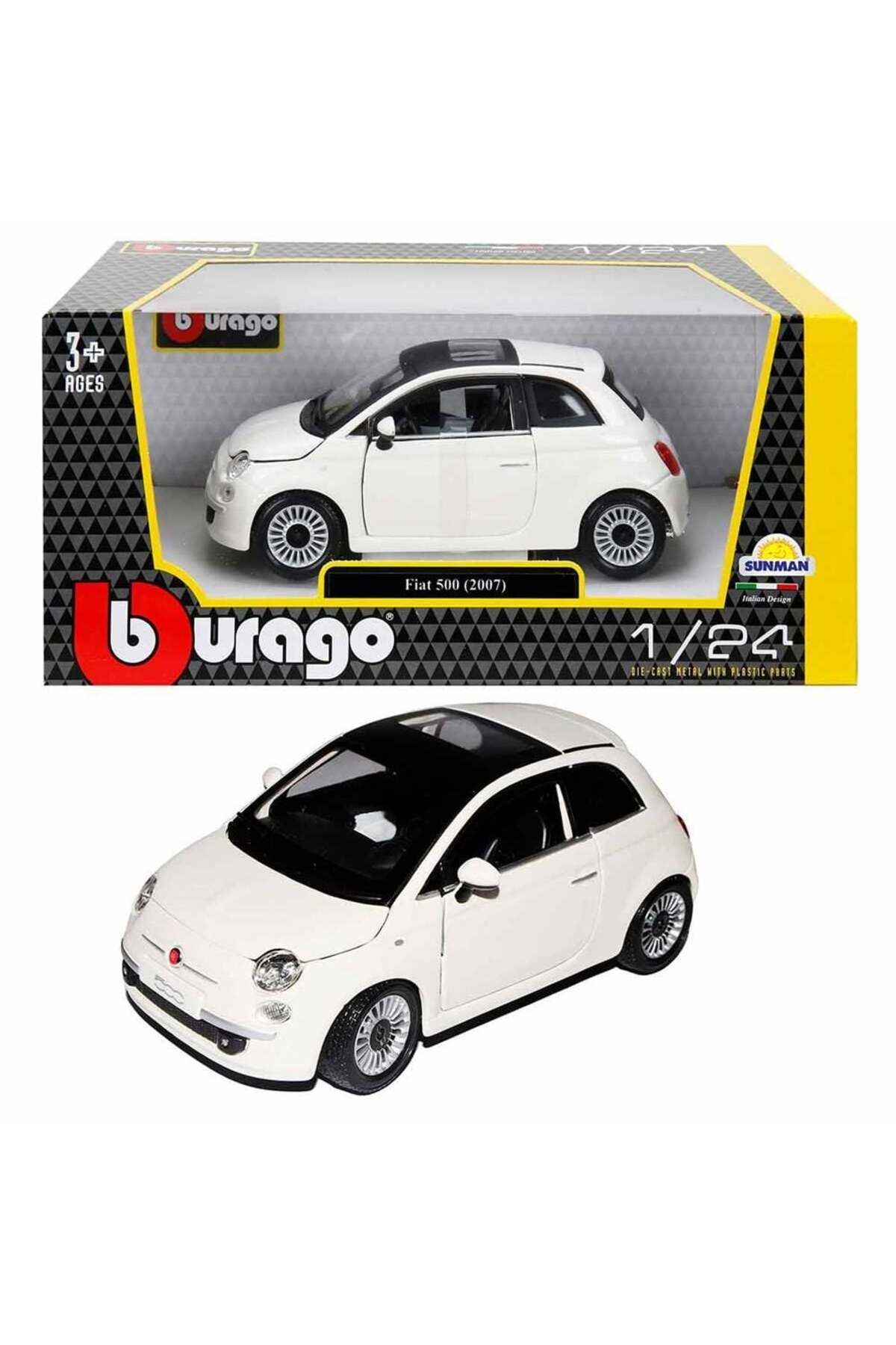 OEM S00022106 BURAGO 1/24 FİAT 500 2007 BEYAZ -SUN