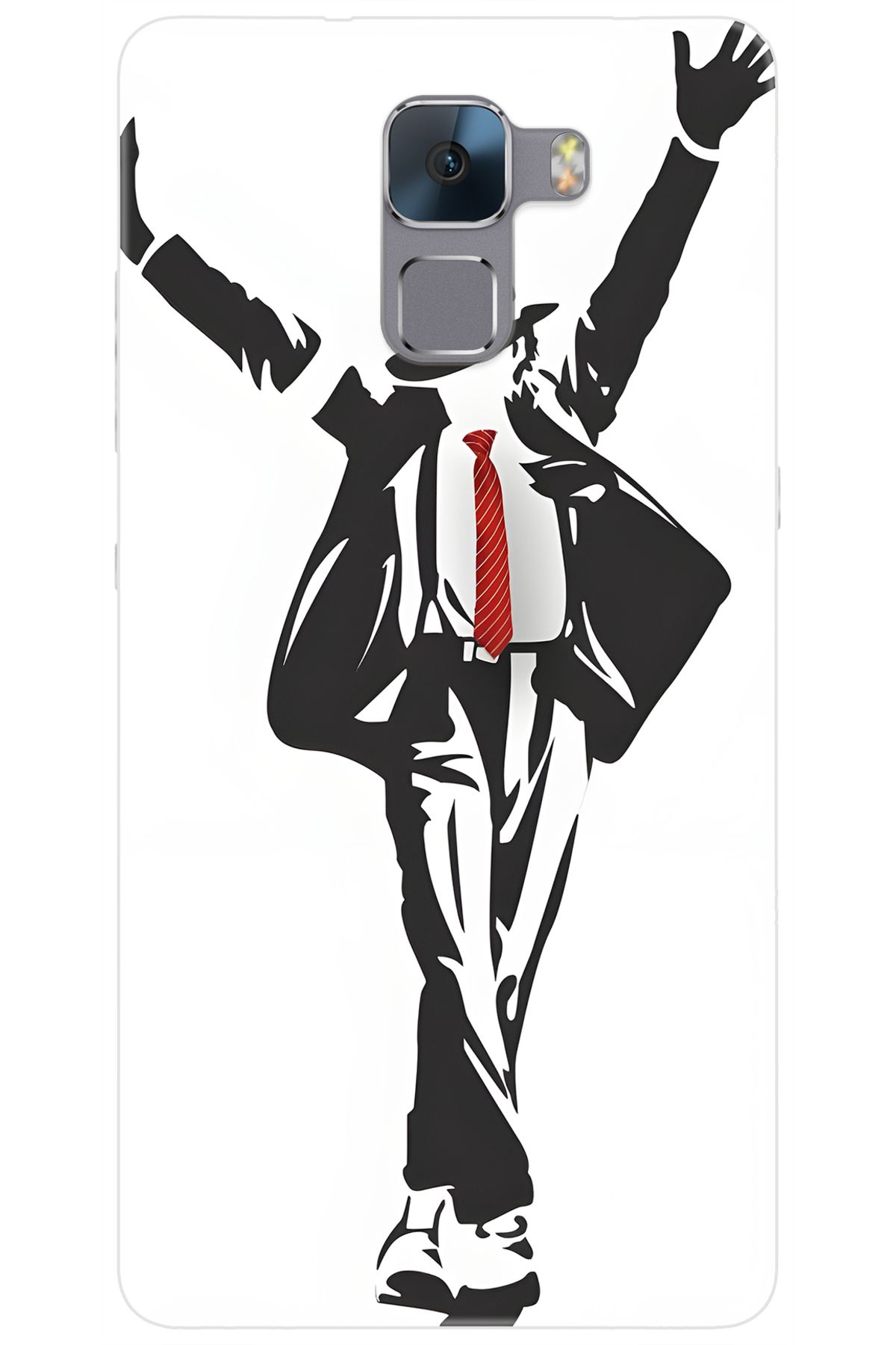 Ceppare Huawei Honor 7 (PLK-L01) Uyumlu Kılıf Desen Baskılı Silikon Michael Jackson STK:705 CP-EAA49r8