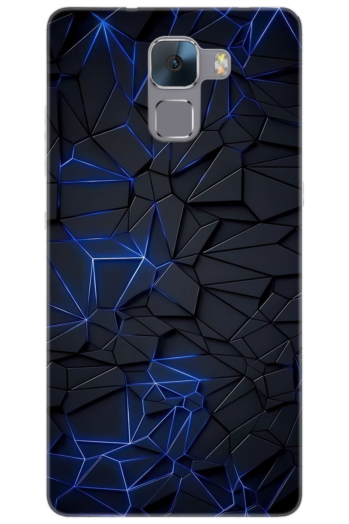 Ceppare Huawei Honor 7 (PLK-L01) Uyumlu Kılıf Desen Baskılı Silikon Prizmatik Tasarım STK:667 CP-O5G5UC1
