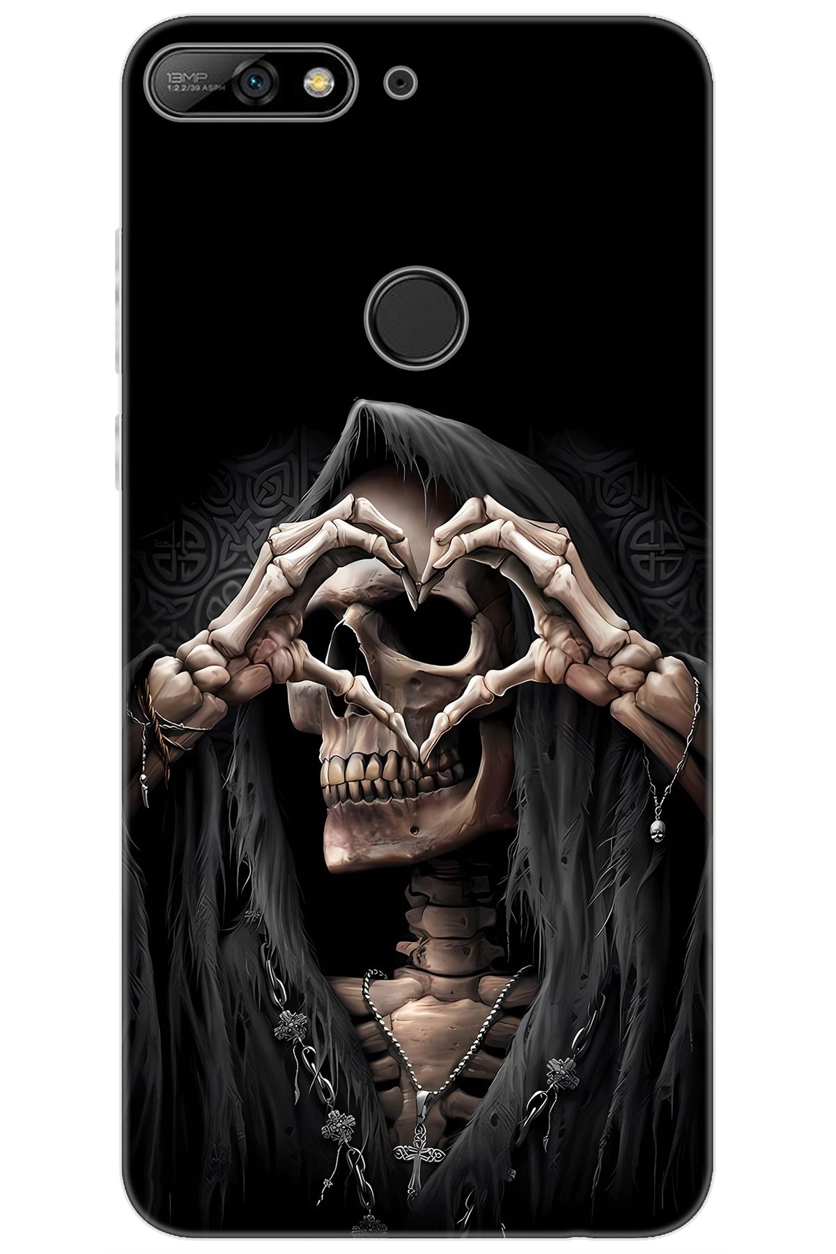 Ceppare Huawei Y7 PRO 2018 (LDN-LX2) Uyumlu Kılıf Desen Baskılı Silikon İskelet STK:652 CP-ozh9C0V