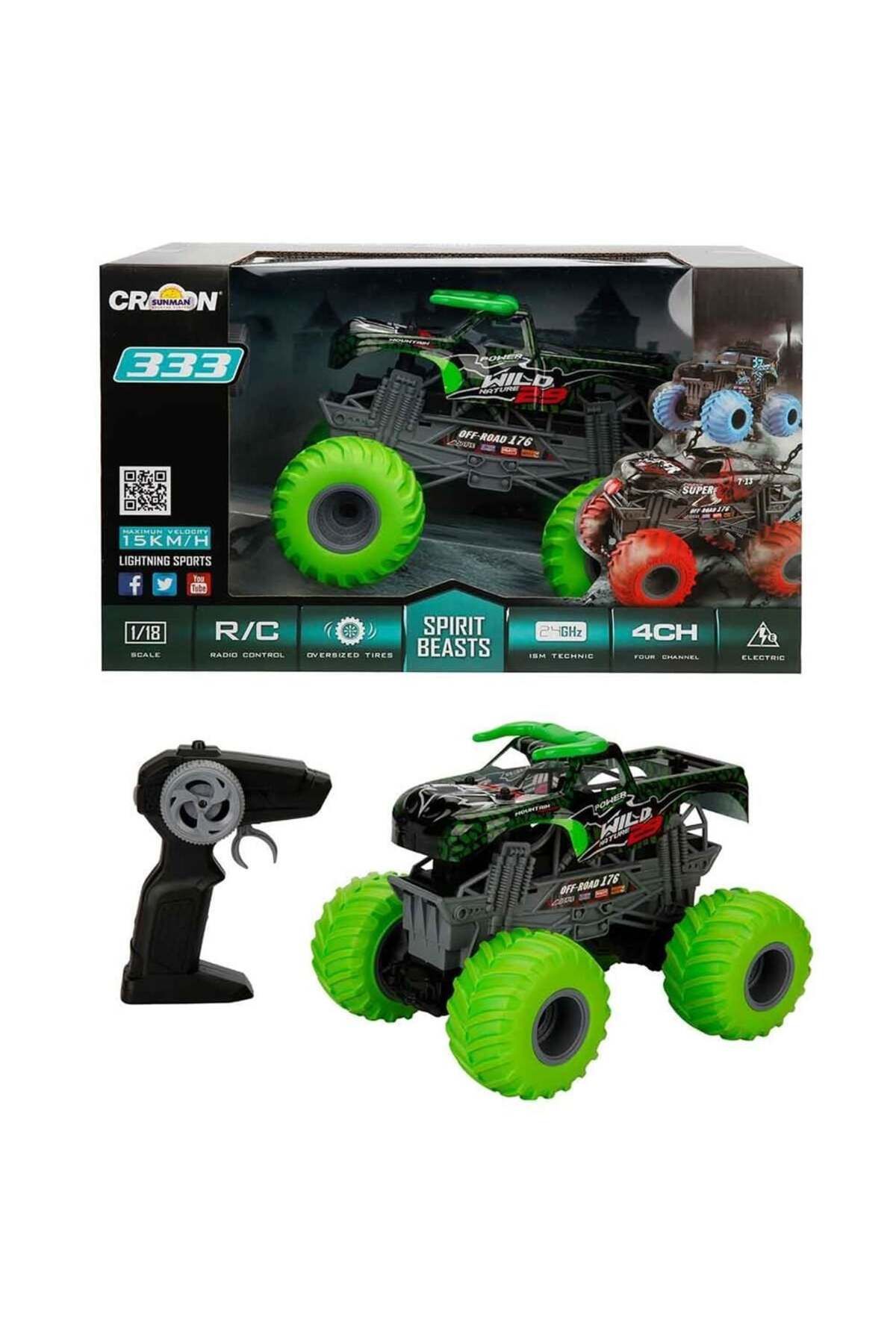 OEM 1:18 Uzaktan Kumandalı Spirit Beasts Pick Up USB Şarjlı Araba 25 cm