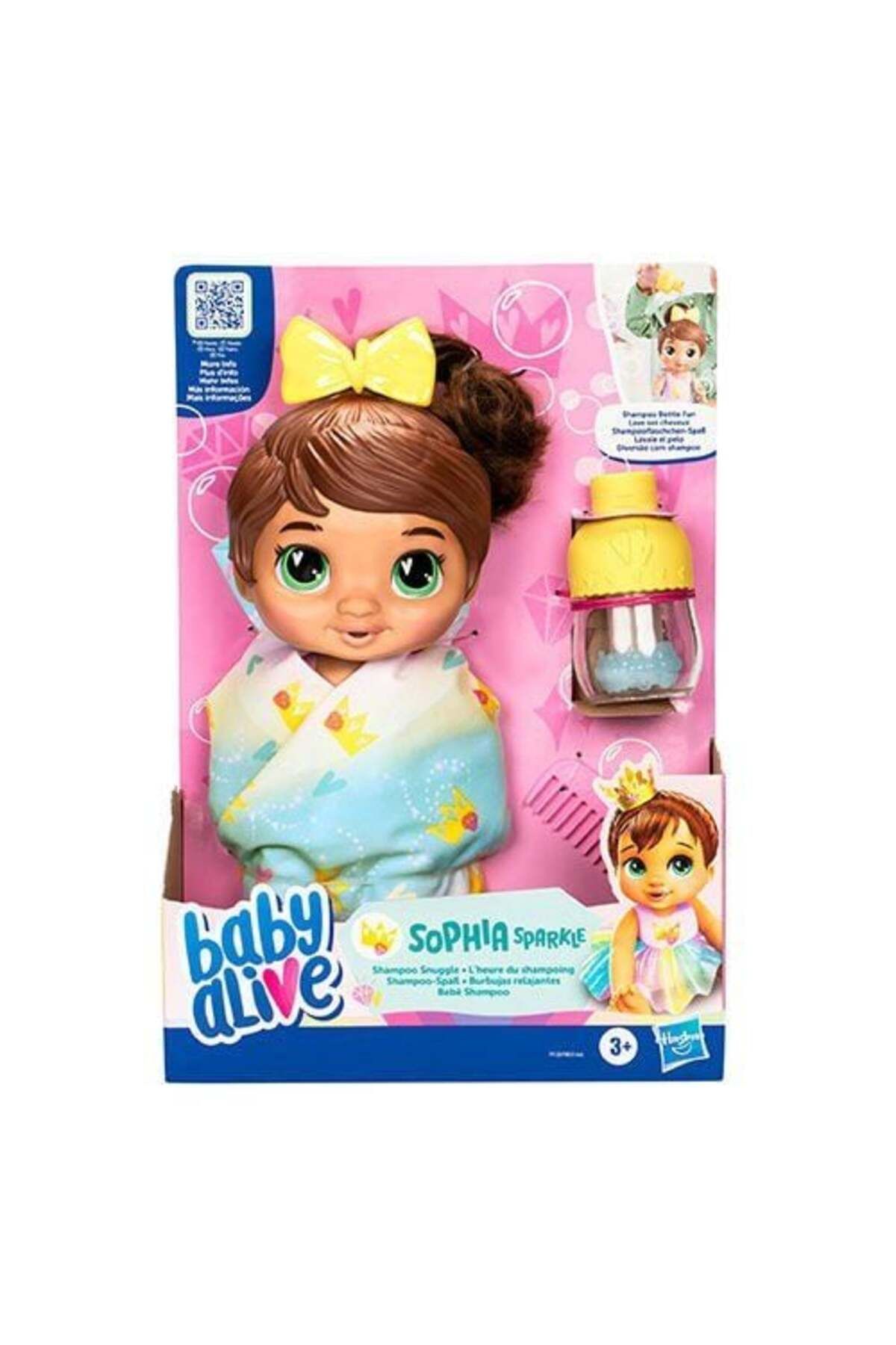 OEM F9120 Baby Alive Şampuan Sevgisi Esmer Bebek +3 yaş