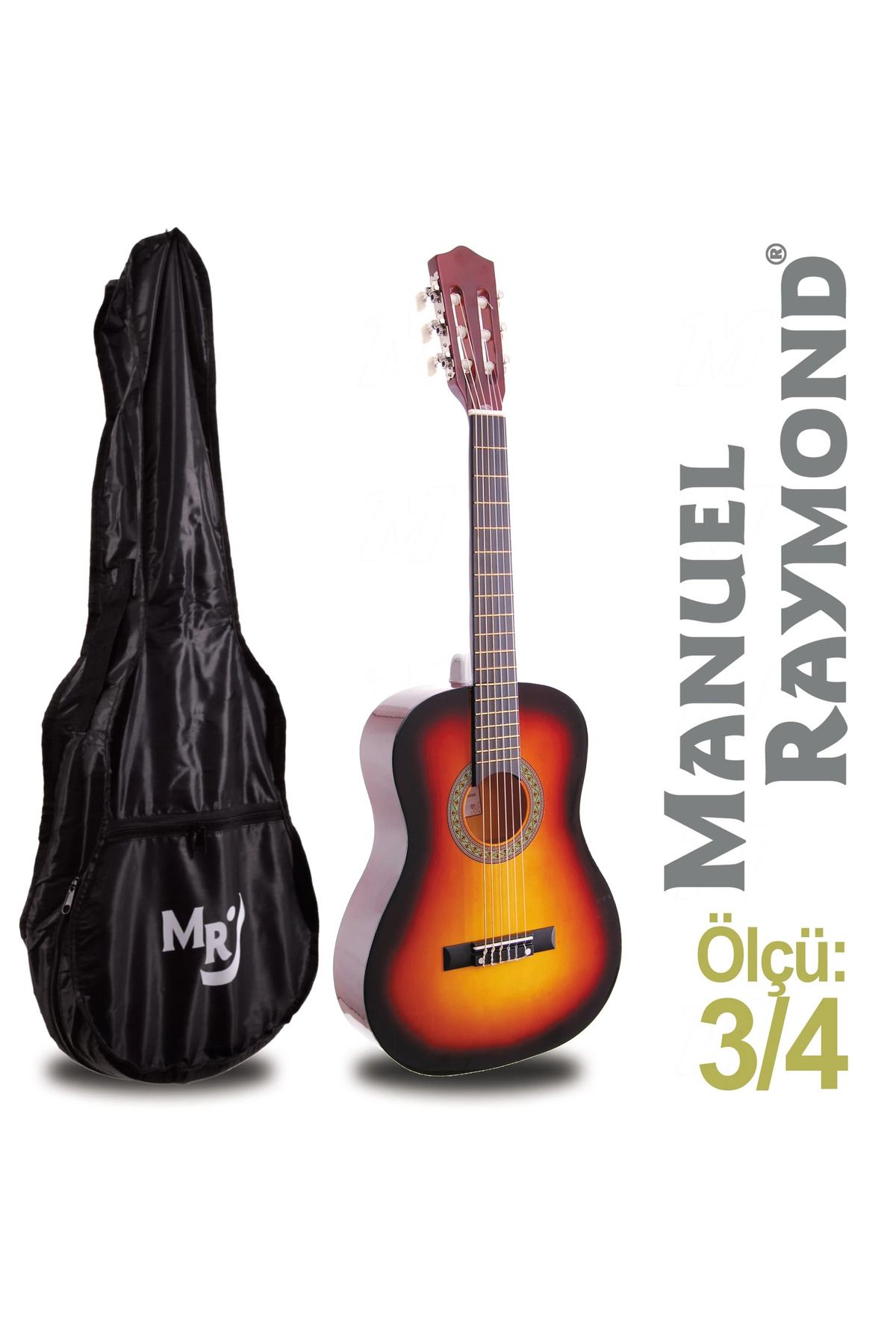 OEM Klasik Gitar Junior Manuel Raymond MRC87SB (KILIF HEDİYE)