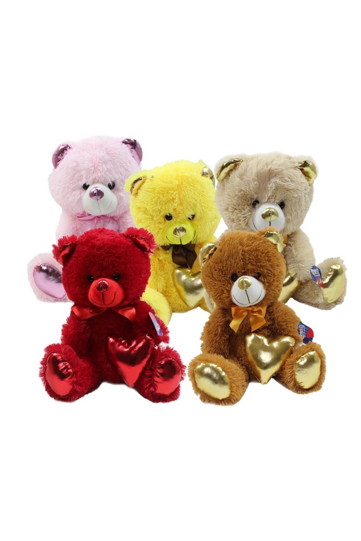 OEM 62501 Parlak Kalpli Peluş Ayı 40 cm