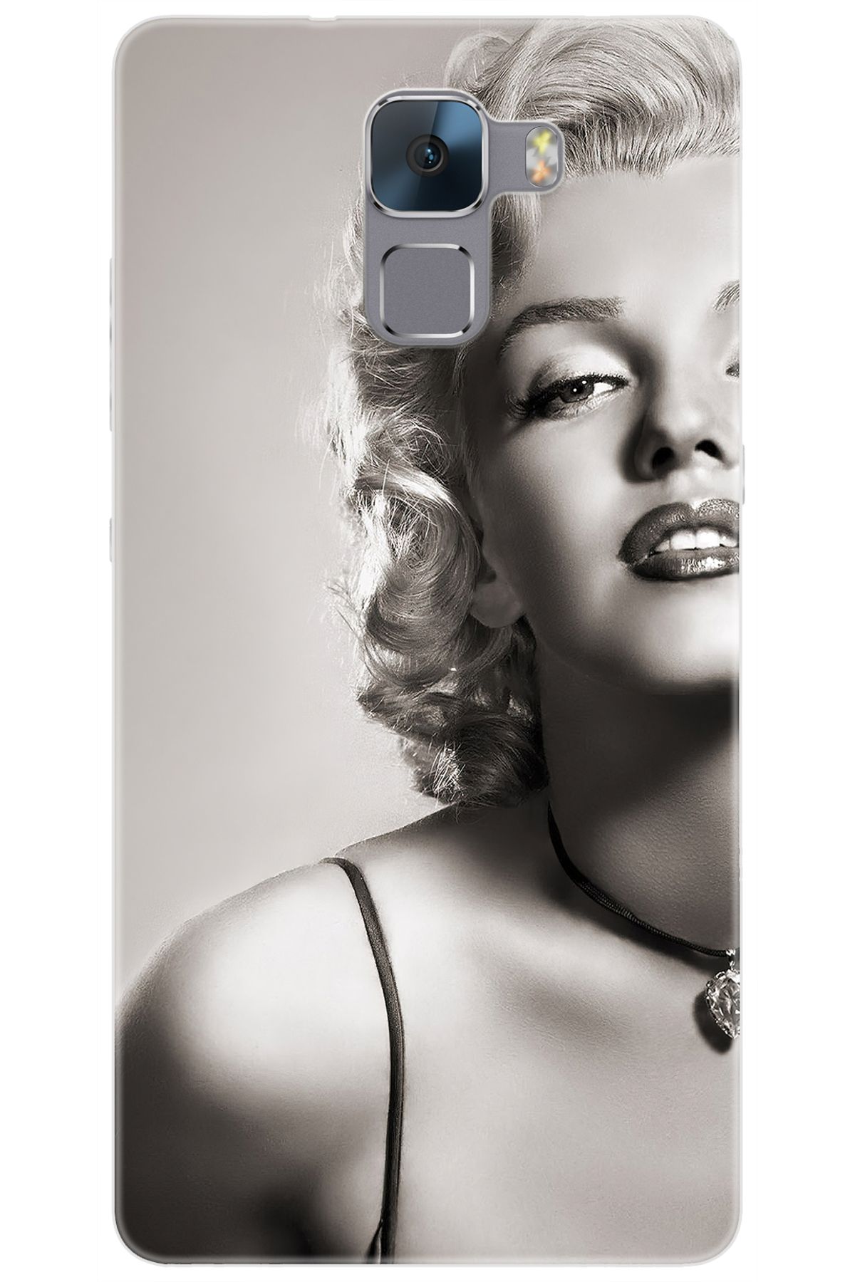 Ceppare Huawei Honor 7 (PLK-L01) Uyumlu Kılıf Desen Baskılı Silikon Marilyn Monroe STK:250 CP-hSTkIfj
