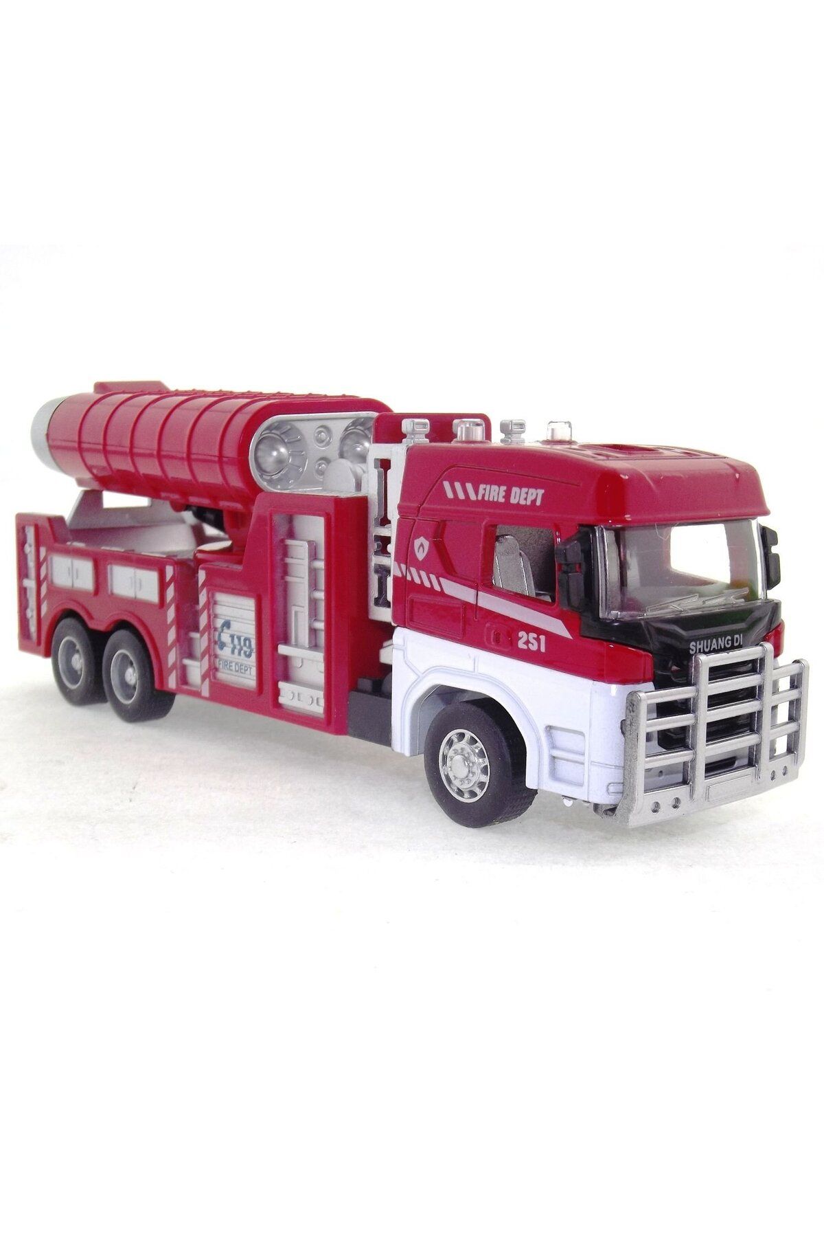 OEM Die Cast Model Çek Bırak Duman Emici İtfaiye Kamyonu