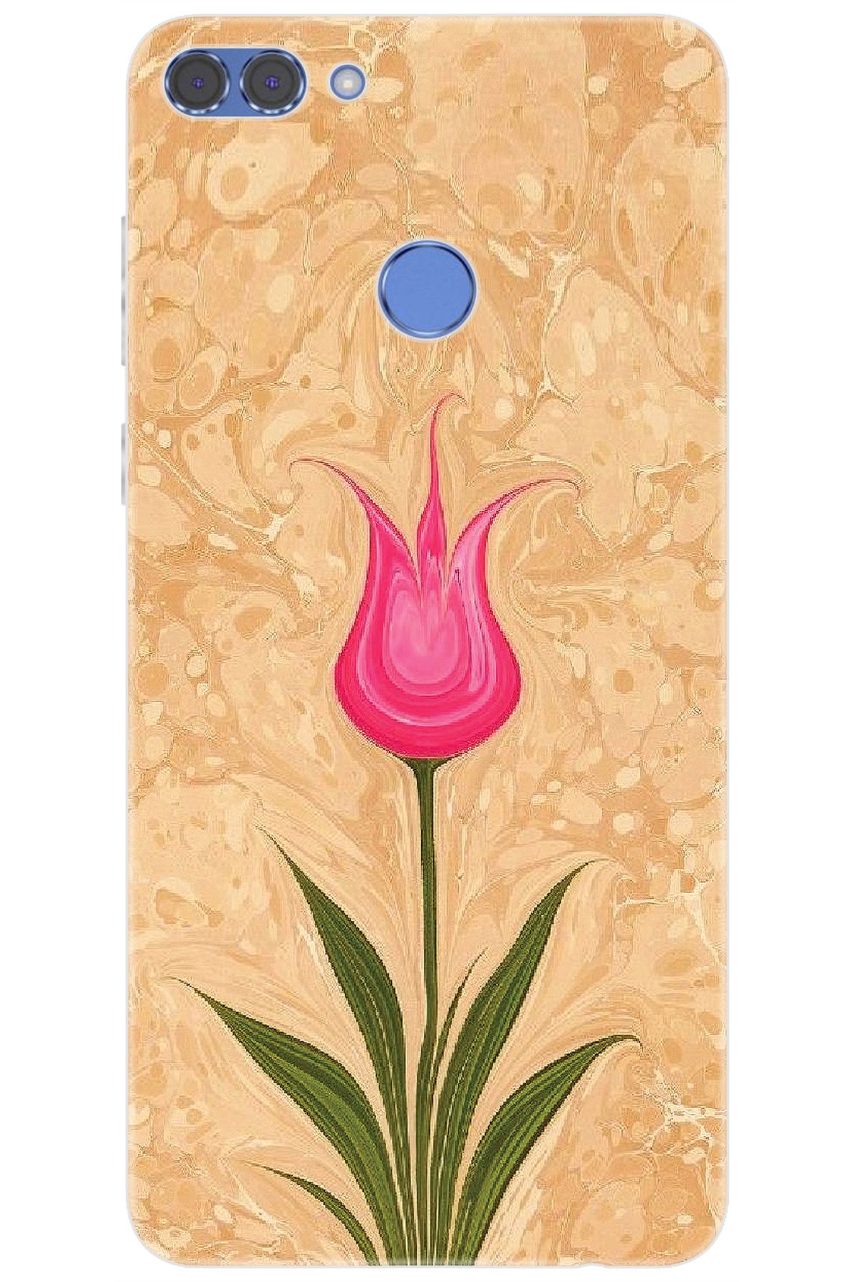 Ceppare Huawei Y9 2018 (FLA-LX1/LX2) Uyumlu Kılıf Desen Baskılı Silikon Lale Tasarım STK:544 CP-uOOgvTz