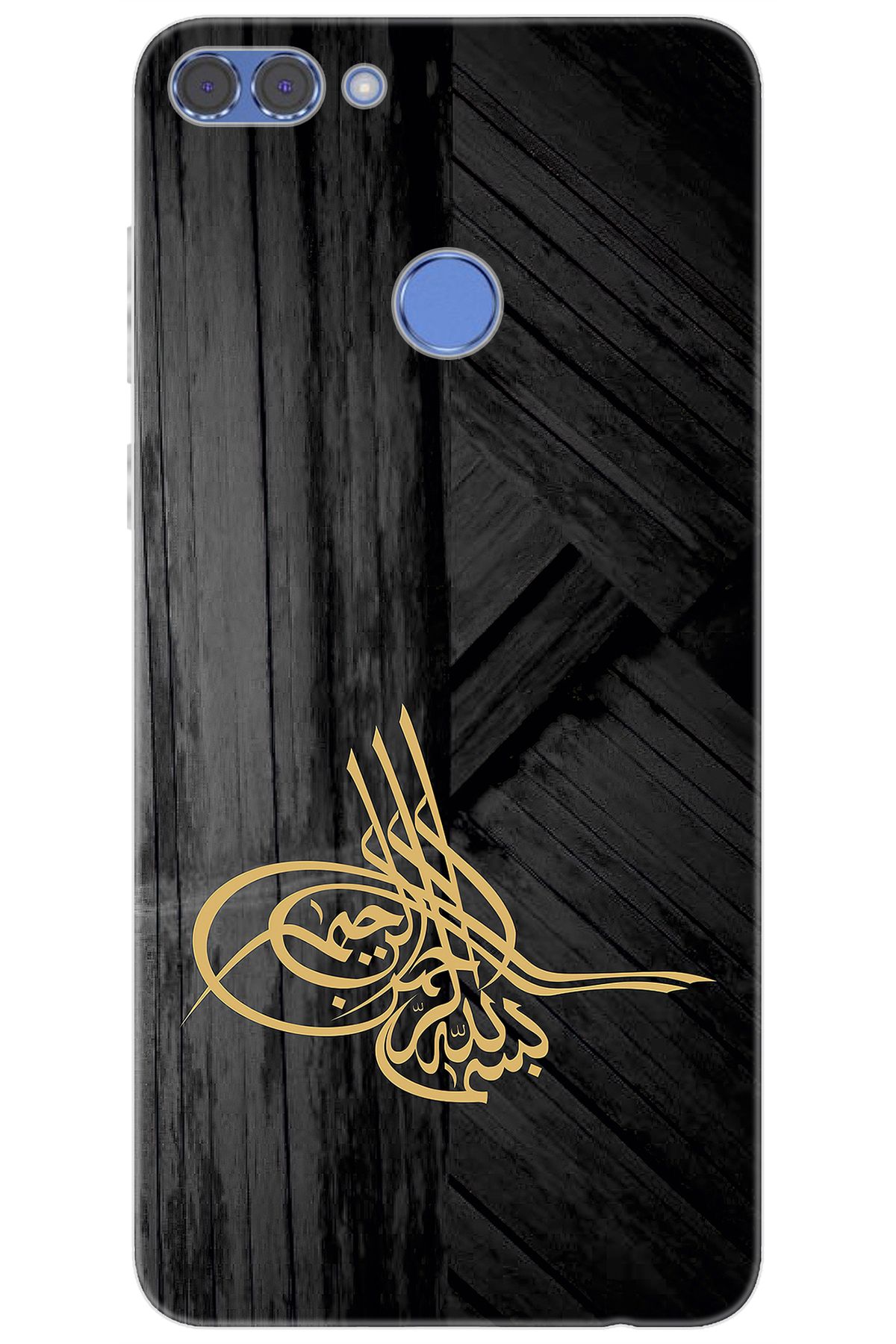 Ceppare Huawei Y9 2018 (FLA-LX1/LX2) Uyumlu Kılıf Desen Baskılı Silikon Tuğra Tasarım STK:374 CP-fqOj7H0