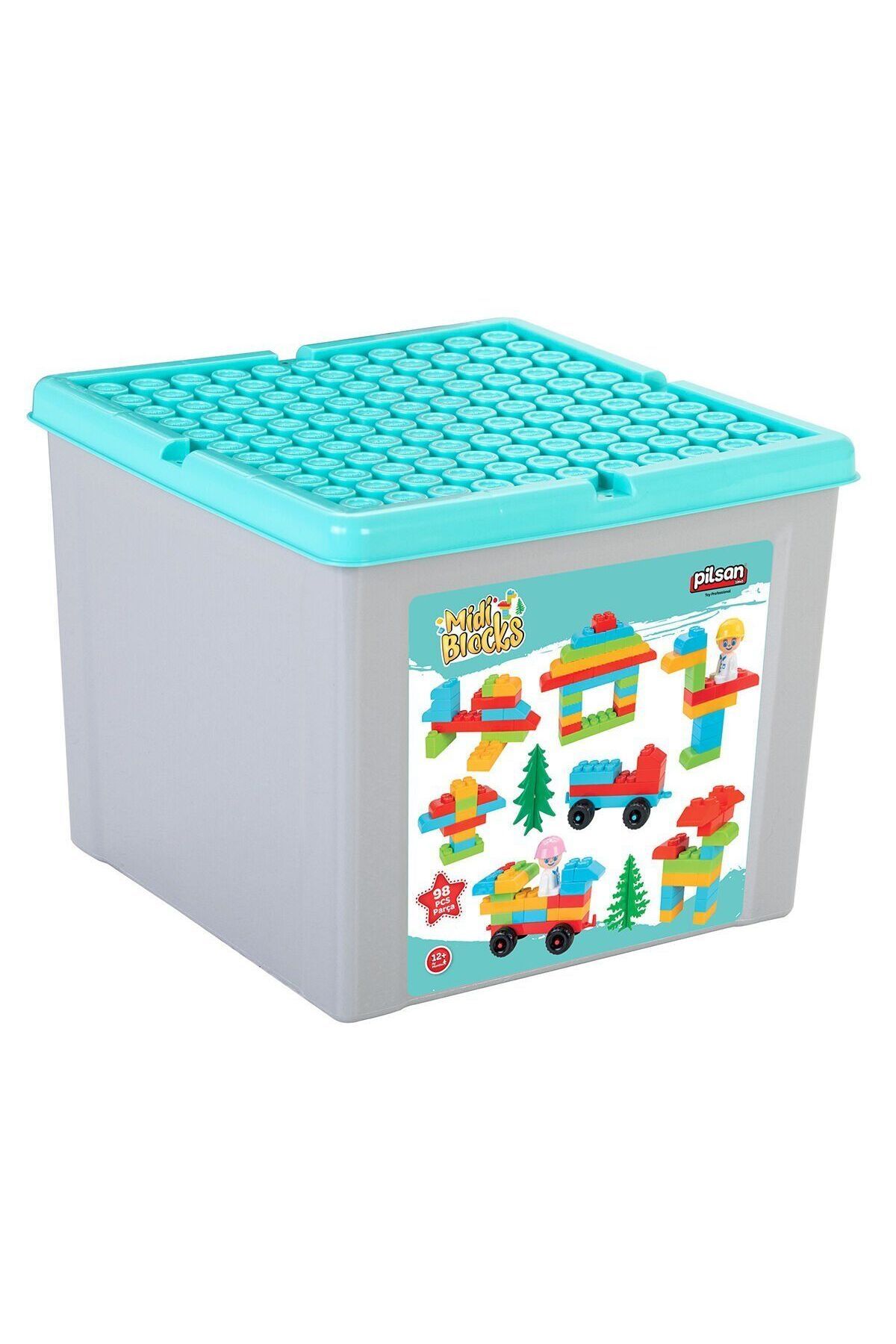 OEM 03 592 Midi Blok Seti 98 Parça 9 Litre Saklama Kabı -Pilsan Oyuncak