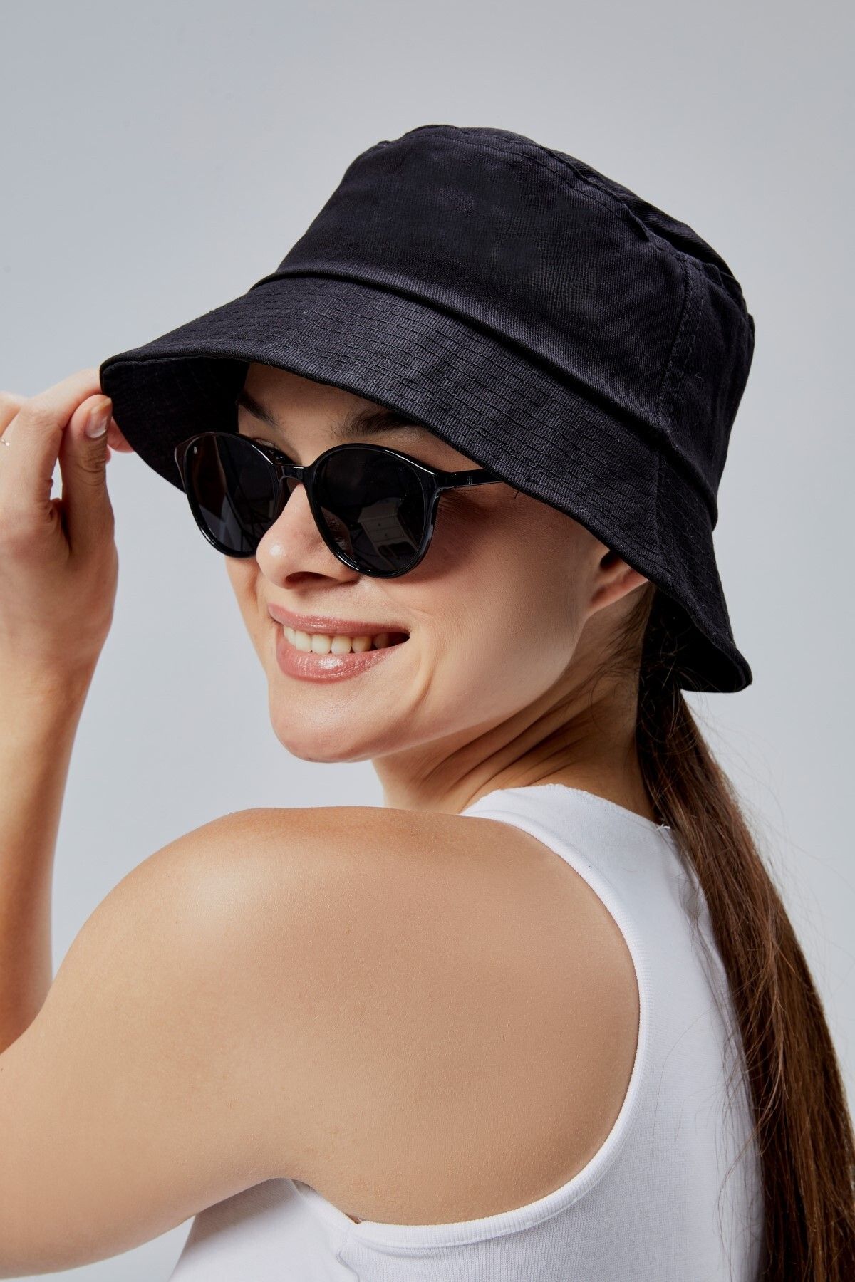derikem-Unisex Red-Black 2Pcs Summer Cloth Bucket Hat Men-Wedding Fisherman Bucket Hat 6
