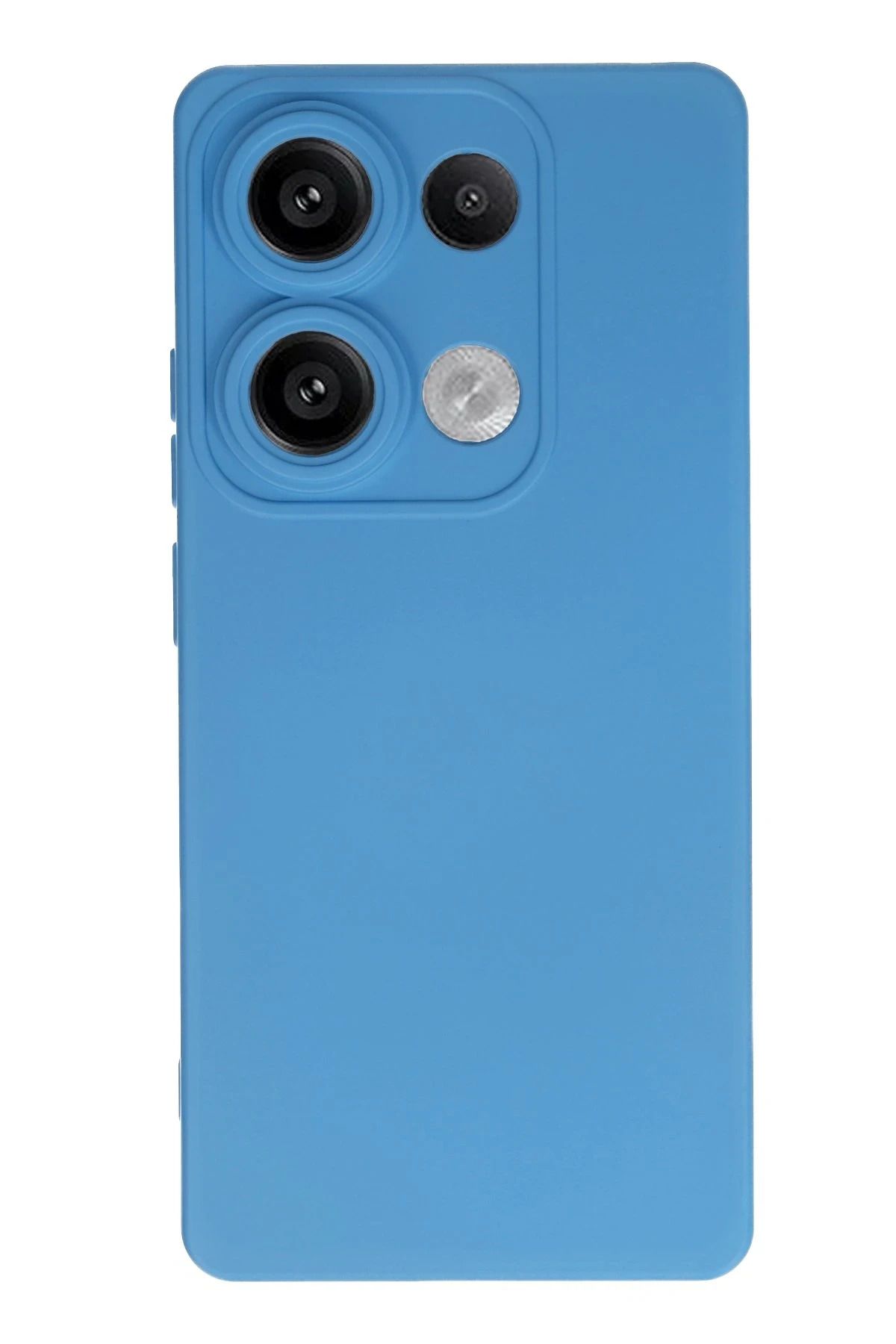 NewFace Xiaomi Redmi Note 13 Pro 4G uyumlu Kılıf Nano içi Kadife Silikon - Mavi