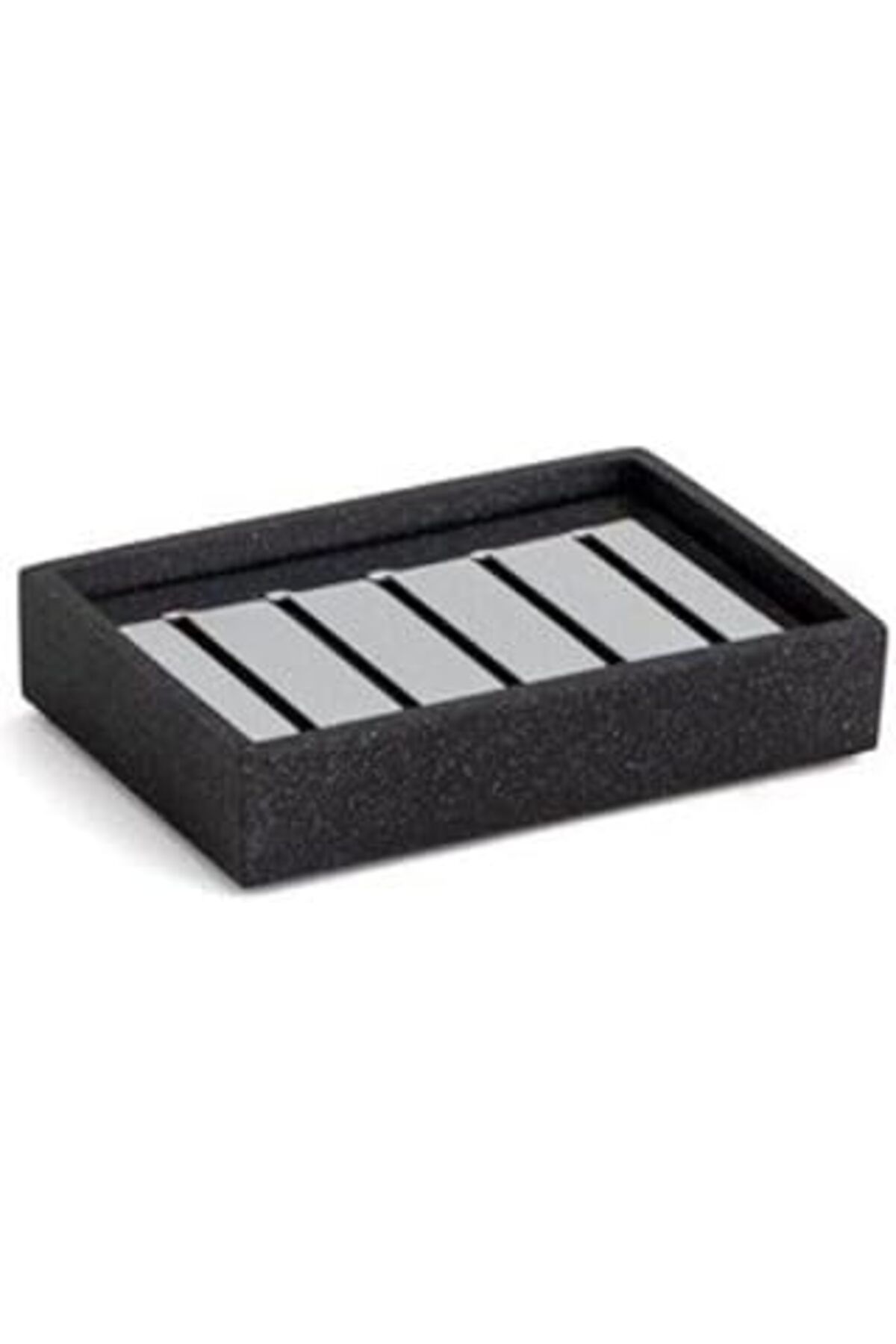 karadağsb System Katı Sabunluk Siyah/Krom Renk 26X80X115 Mm