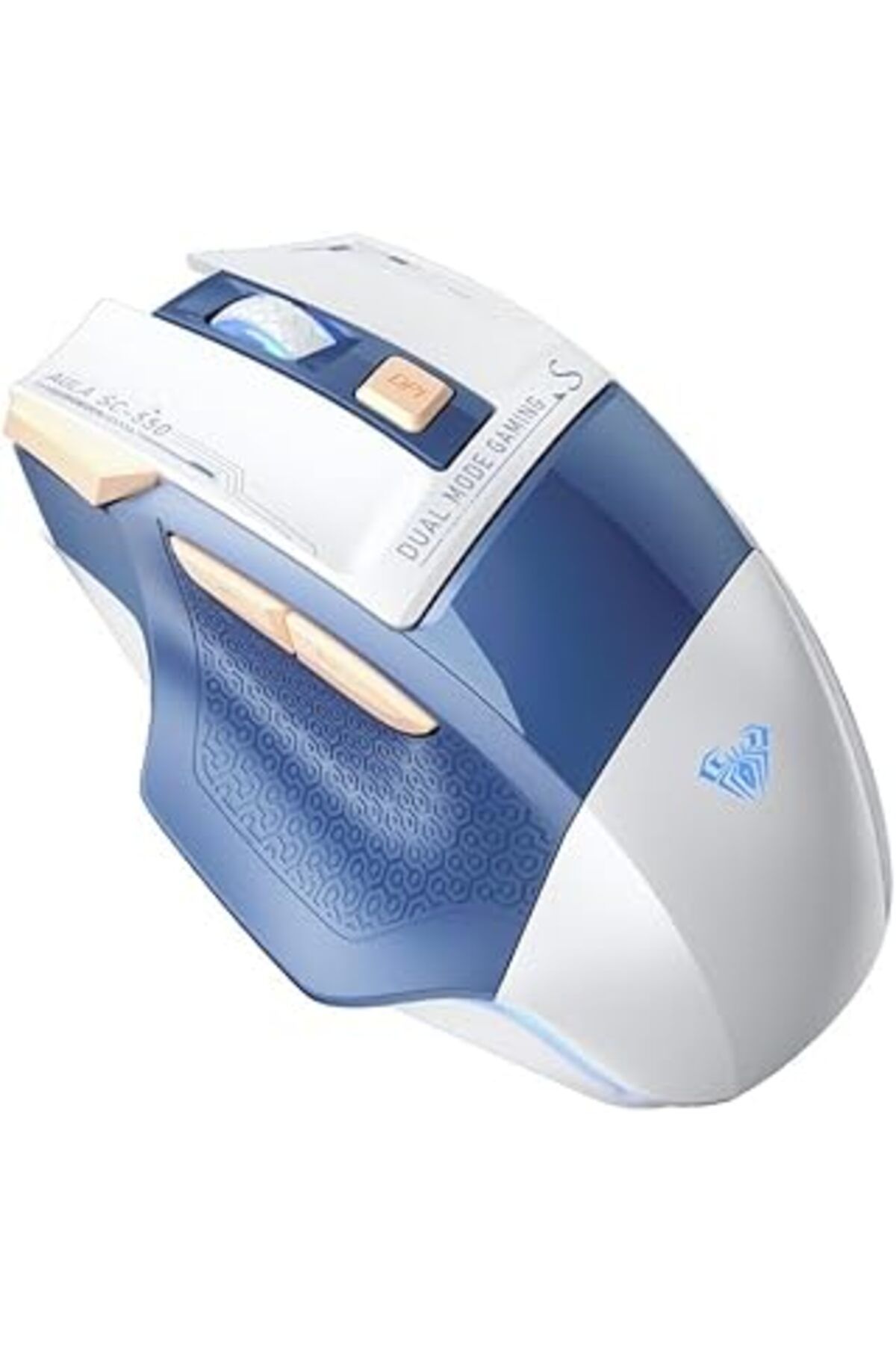 Mu Art Ahşap Aula Sc550 Çift Modlu 4800Dpi 7 Tuşlu Makrolu 2.4Ghz Kablosuz Ve Kablolu Şarj Edilebilir Optik Rgb