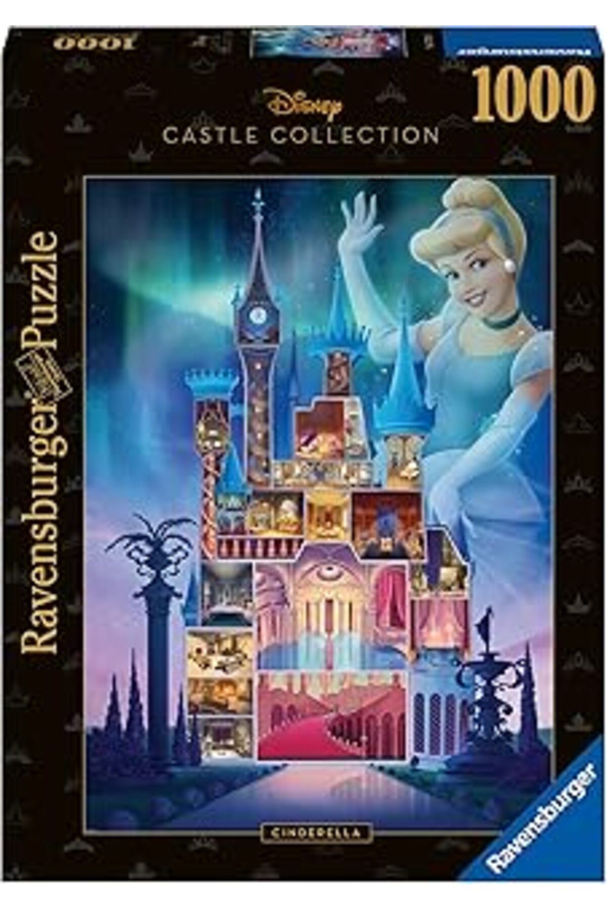 karadağsb Ravensburger Disney Kalesi Koleksiyonu: Külkedisi Yetişkinler Için 1000 Parça Yapboz - 17331 - Her