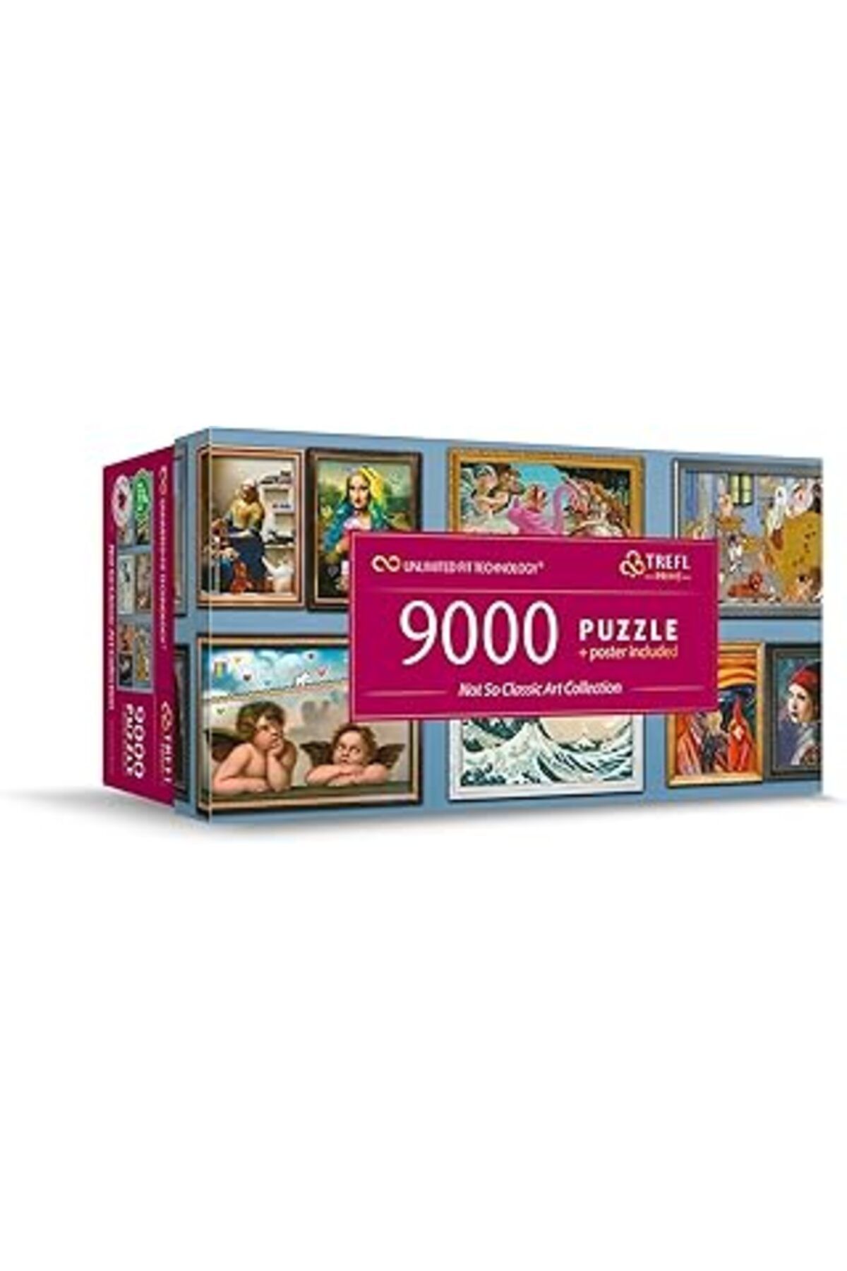 karadağsb Trefl 81021 9000 Parça Büyük Kalın Karton Organik Kolaj Sanat Çalışmalı Eğlenceli Yapbozlar Yetişki