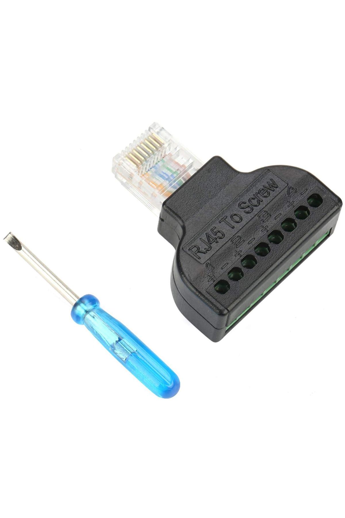 robotrend Pm-24267 Rj45 To 8 Pin Screw Terminal Çevirici