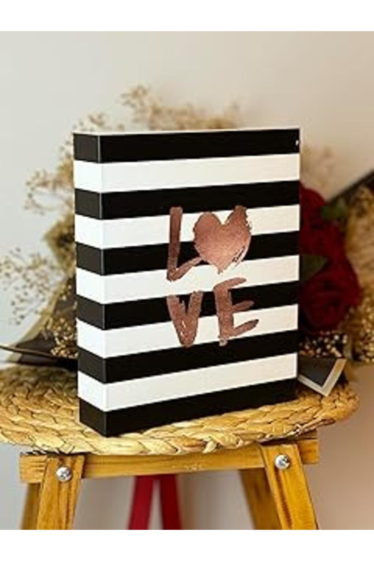 NZM TİCARET Rabsev Fotoğraf Albümü 10X15Cm 200 Lük Renkli Love Desenli Anı Albümü