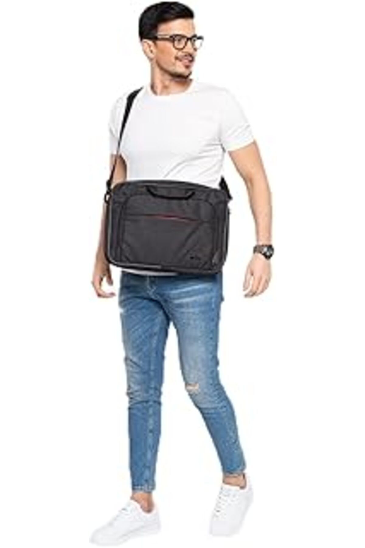 Mu Art Mila Ml-T300 15.6" Su Geçirmez,Su Geçirmez Fermuar Laptop,Notebook El Çantası-Siyah
