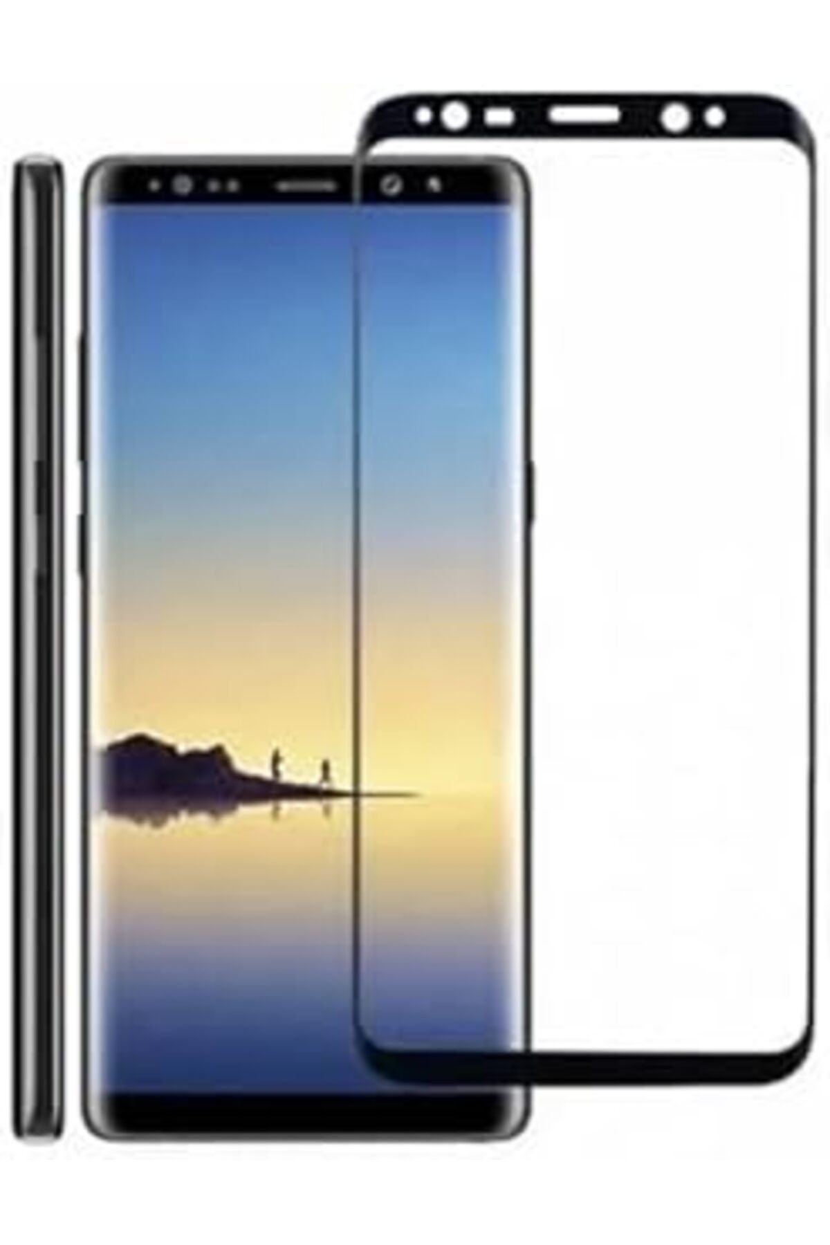 Pİ GLOBAL Toprak Bilişim Samsung Galaxy Note 8/9 Uyumlu 6D Nano Ekran Koruyucu (Tamperli Cam)