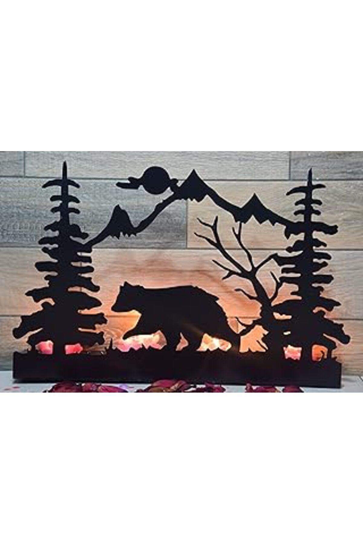 karadağsb Pnr Quadruble Forest And Bear Metal Mumluk Şamdan