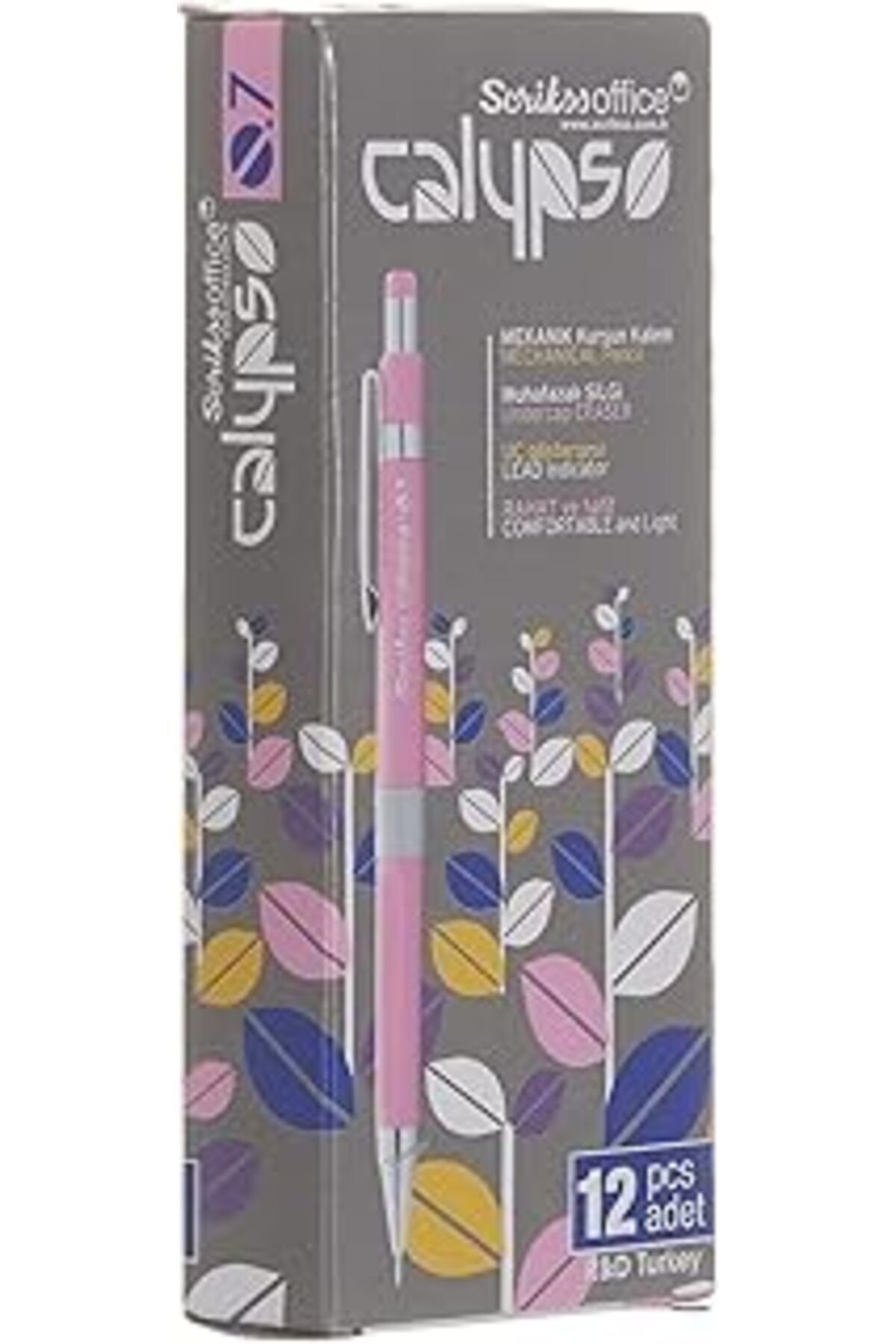 nazeninstoğu Scrikss Office Calypso Color Versatil 0.7 Mm Pembe 12'Li Amb
