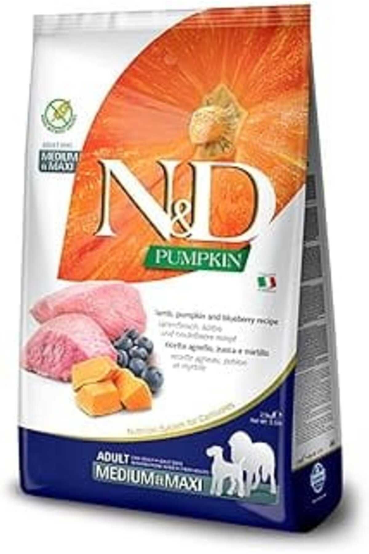 karadağsb Farmina Pet Foods N-D Pumpkin Kuzu-Yaban Mersini 12 Kg Orta Büyük Irk Yetişkin Köpek Maması