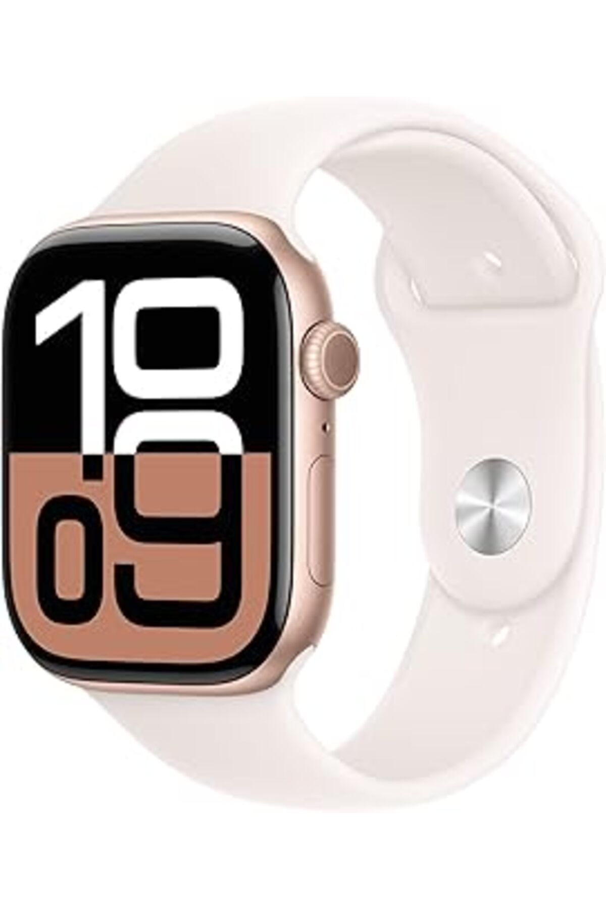 karadağsb Apple Watch Series 10 Gps 42 Mm Roze Altın Rengi Kasa Akıllı Saat Ve Bulut Pembesi Spor Kordon - S/