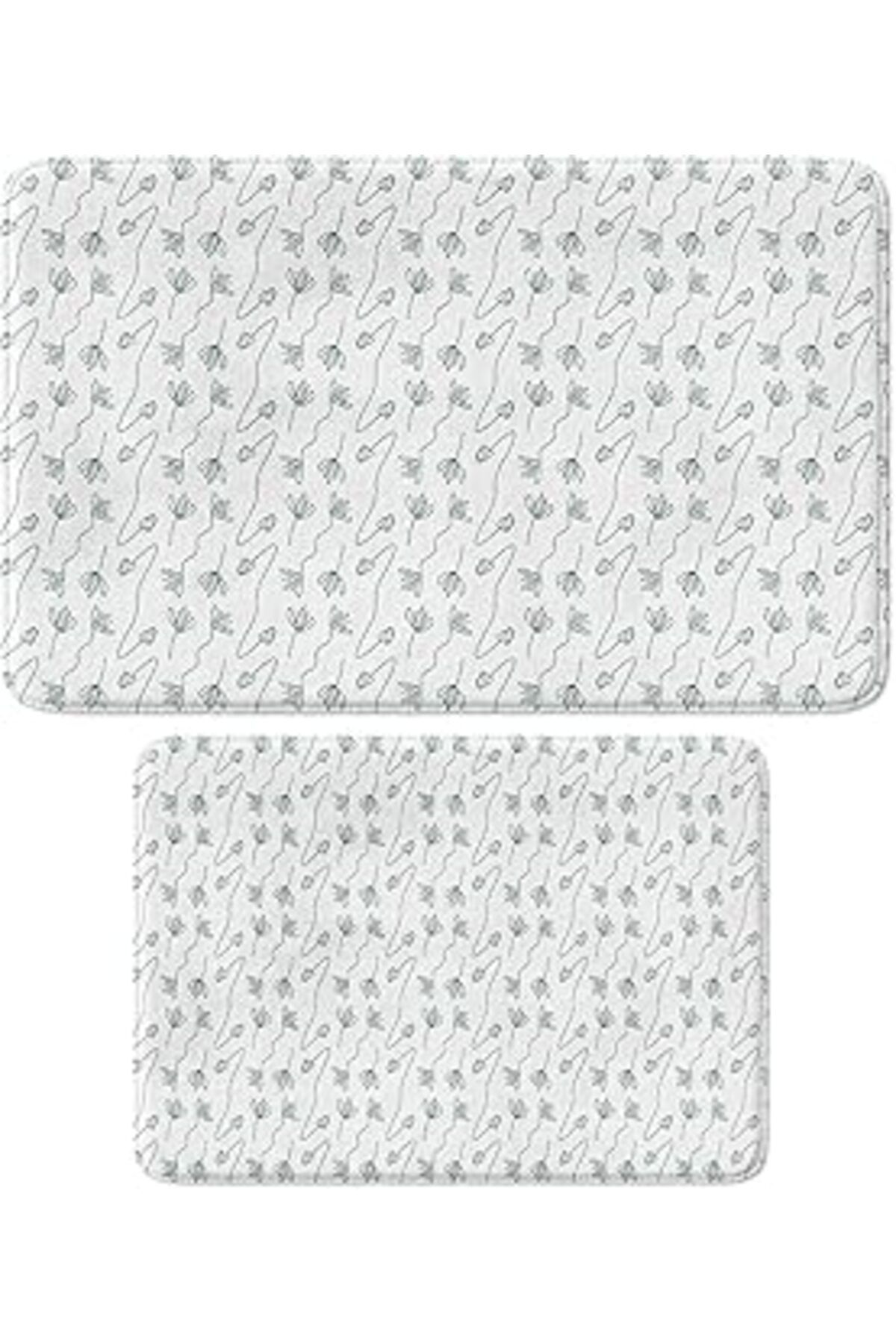 karadağsb Monnhein Mikrofiber Banyo Paspası, Kaymaz Taban, Makinede Yıkanabilir, Çok Amaçlı Halı (446_Bpsm, 2