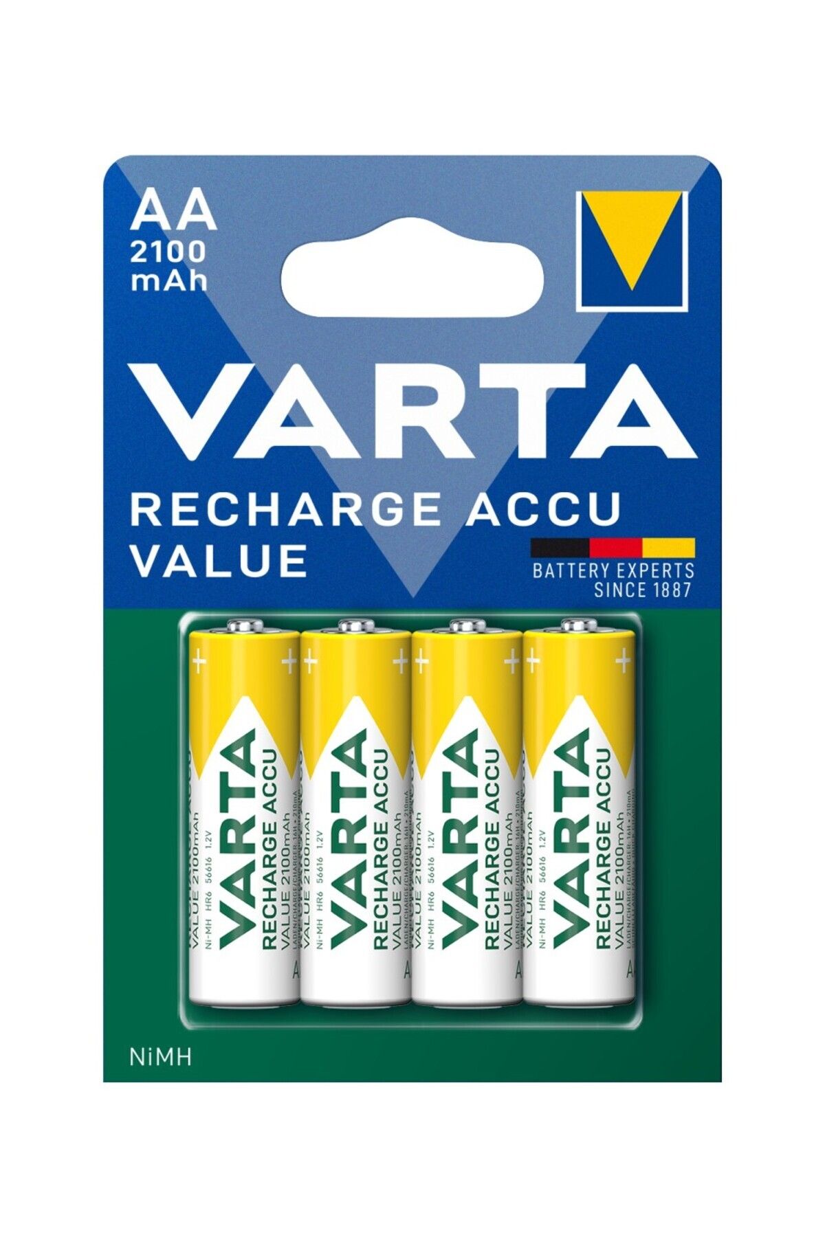 Techno Stock Yeni Ambalaj Şarj Edilebilir Pil Aa 2100mah 4 Adet