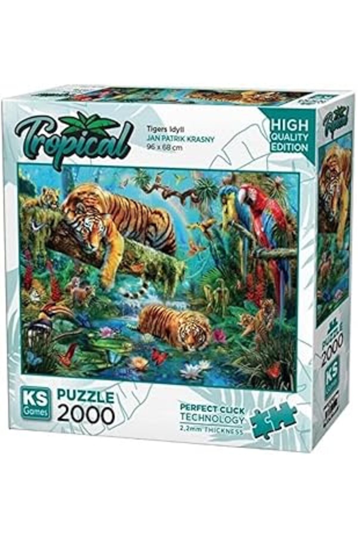 karadağsb Ks Games 2000 Parça Kaplanlar Puzzle