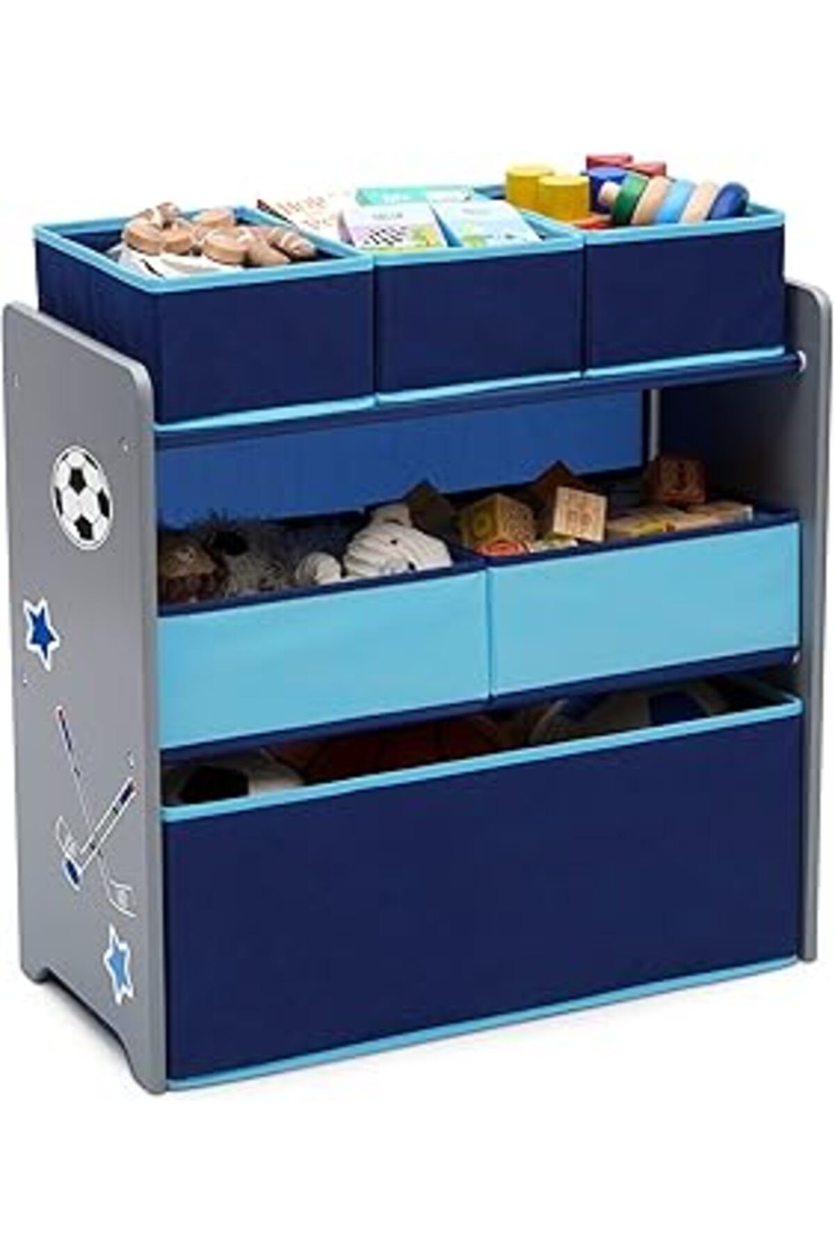 karadağsb Delta Children 6'Lı Oyuncak Düzenleyici, Mavi Ve Gri