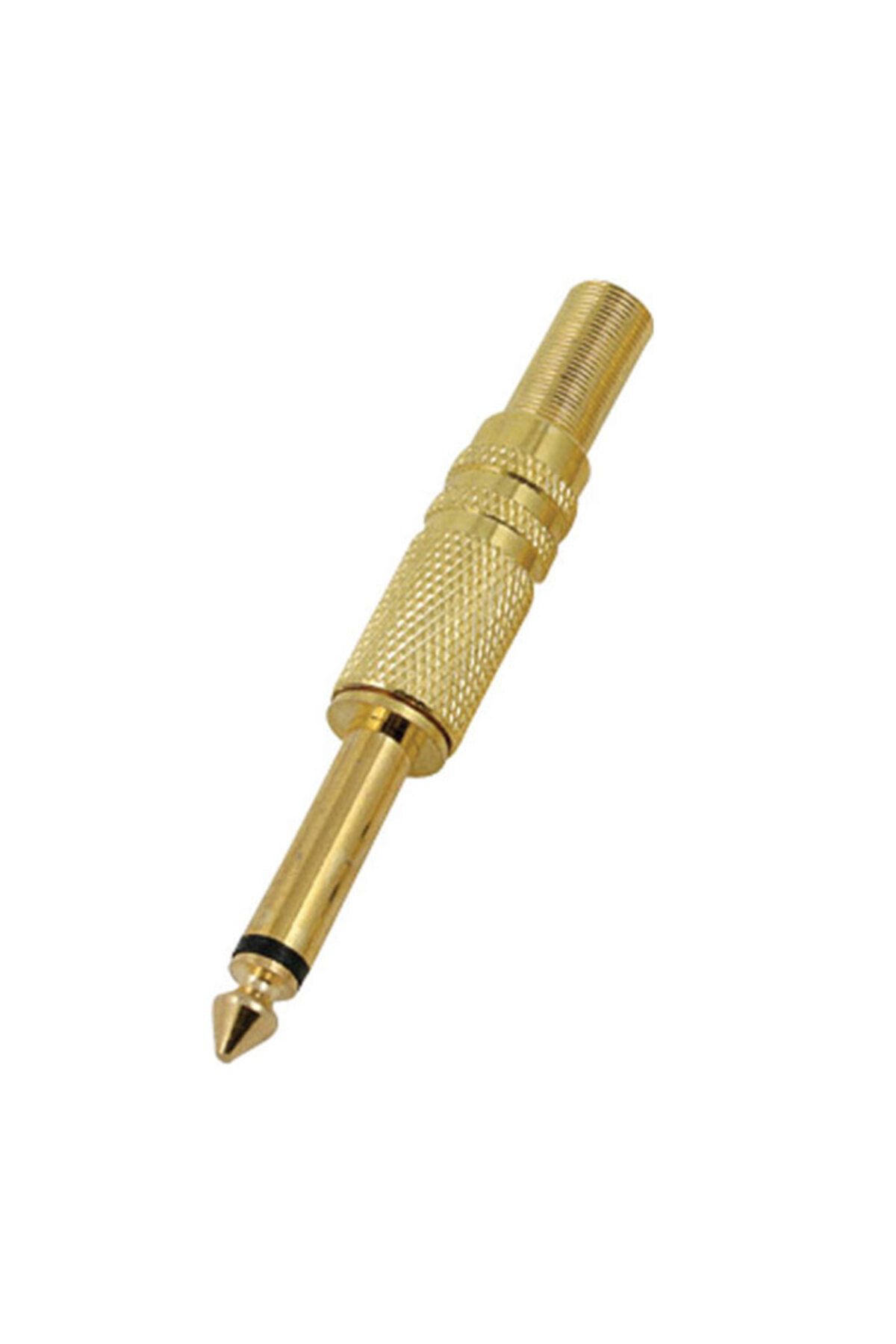 robotrend 6.3 Mm Mono Gold Sari Gitar Jack (Ze-1042)