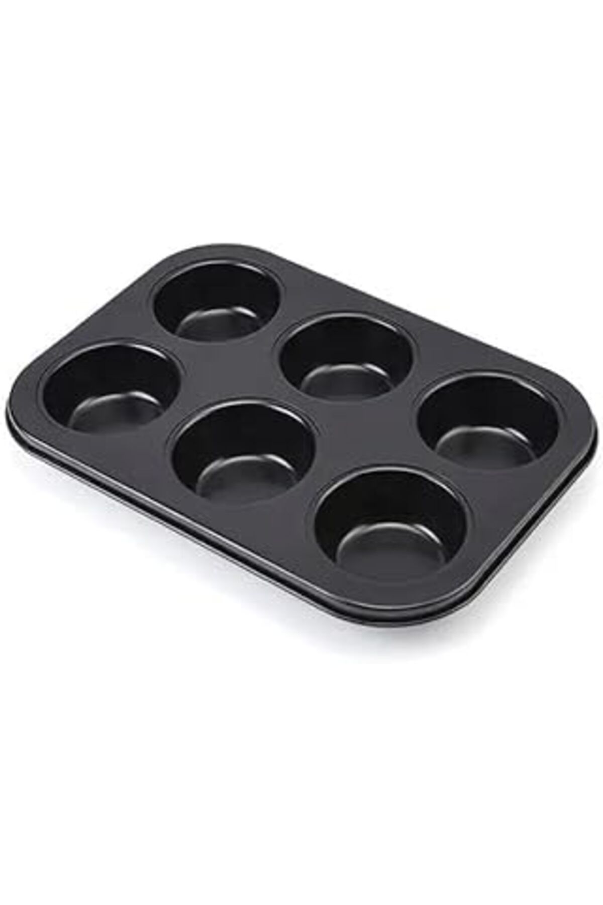 Pazarcan Orret Home 6 Gözlü Metal Muffin Ve Cupcake Tepsisi, Fırın Tepsisi, Çok Amaçlı Kek Kalıbı, Yüksek Is