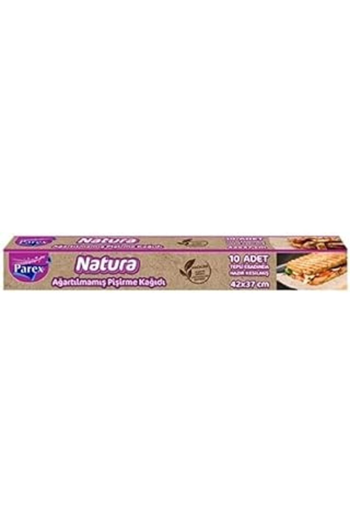 Pazarcan Parex Natura Ağartılmamış Pişirme Kağıdı Hazır Kesilmiş 10'Lu