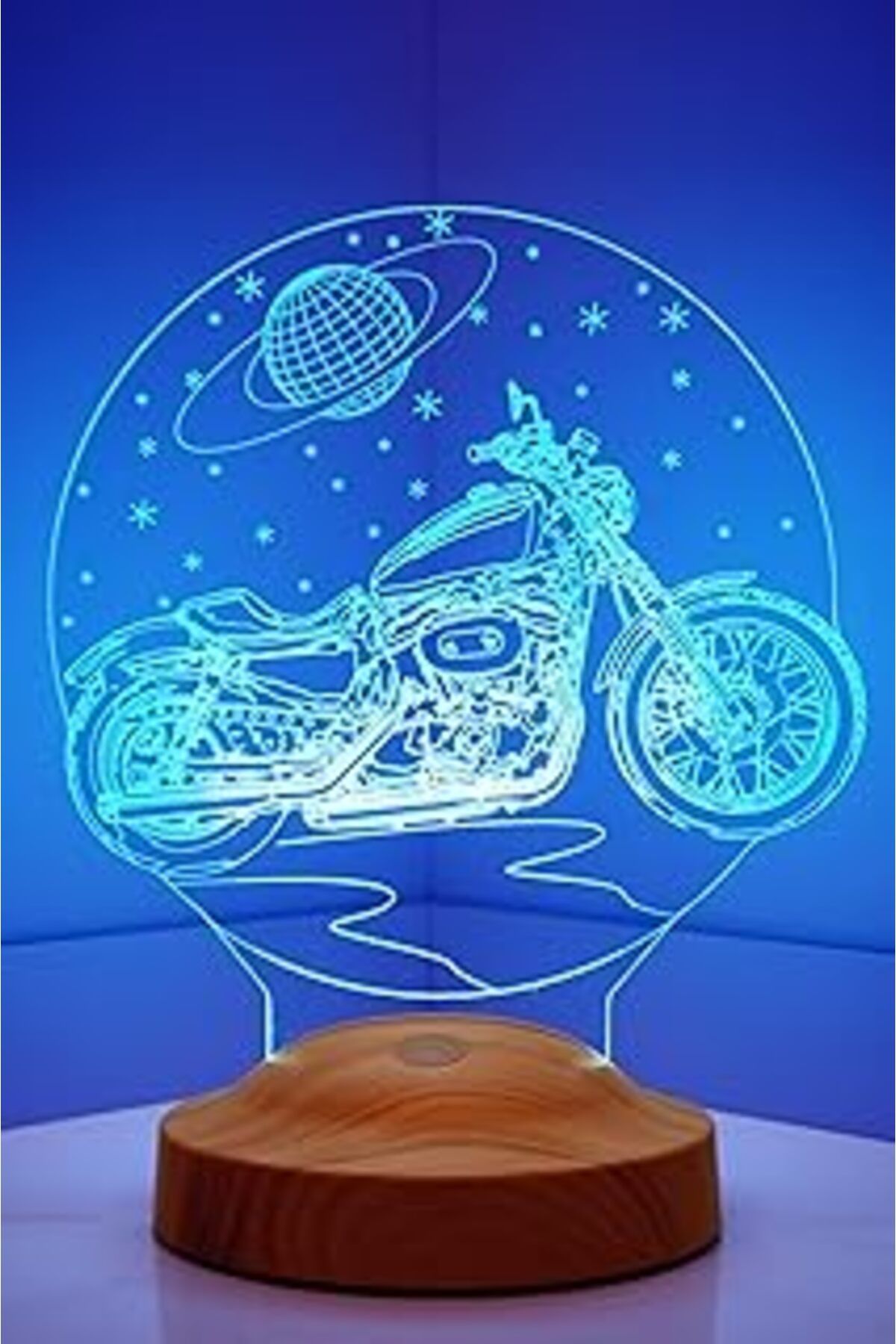 Pazarcan Sevgilambası 3D Motorsiklet Chopper Led Lamba
