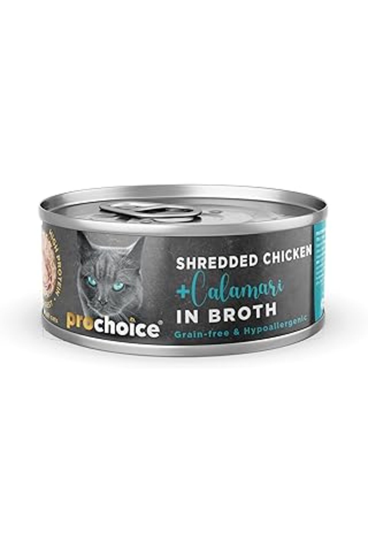 karadağsb Prochoice Deluxe Shredded, Tahılsız, Hipoalerjenik, Tiftiklenmiş Tavuk Eti Ve Kalamarlı Yaş Kedi Ma