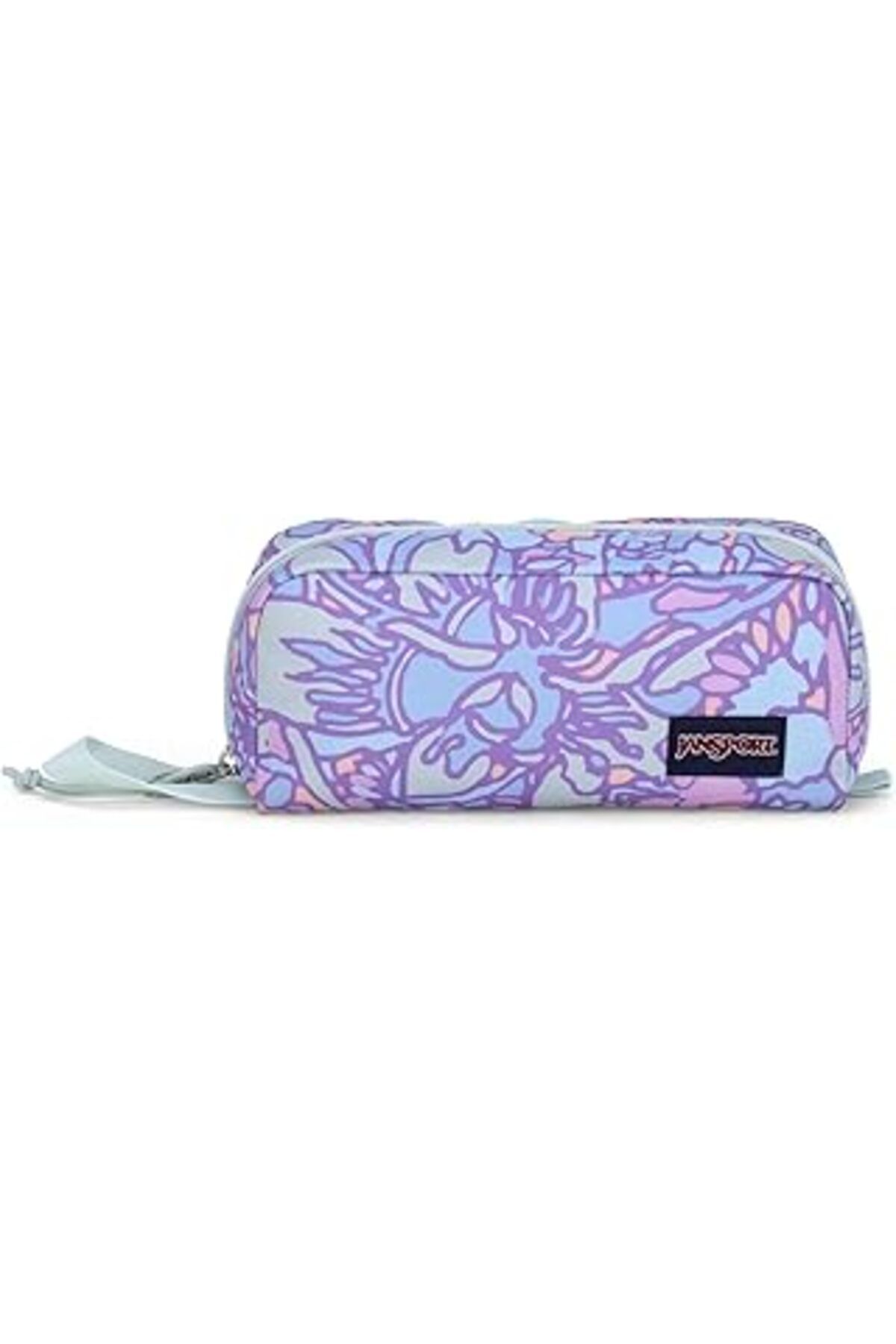 NZM TİCARET Jansport, Perfect Pouch, Unisex - Yetişkin, Kalem Kutusu, Fluid Floral Pastel Lilac